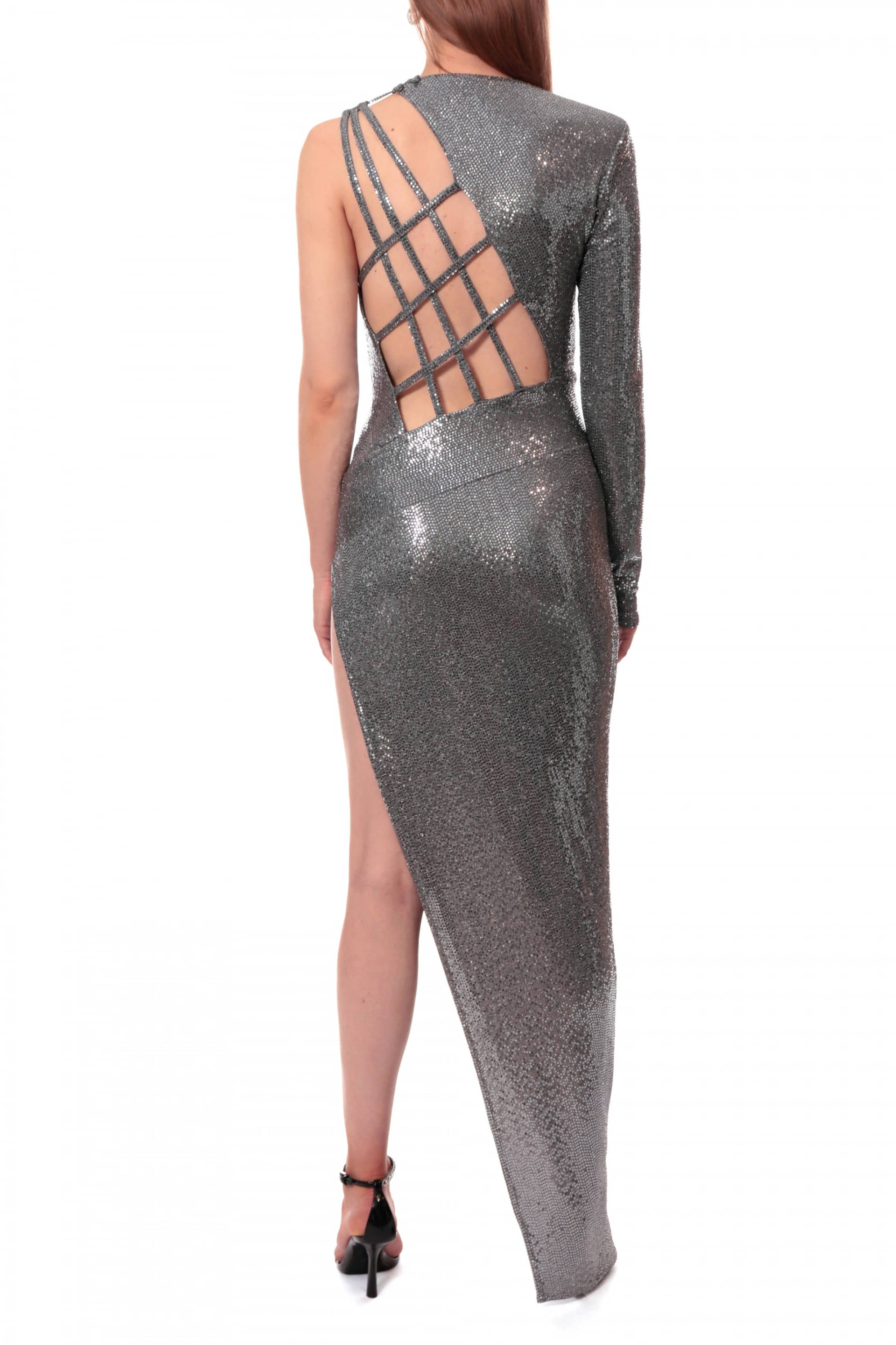 Dress Vivian Steel Grey made by HALEWSKI