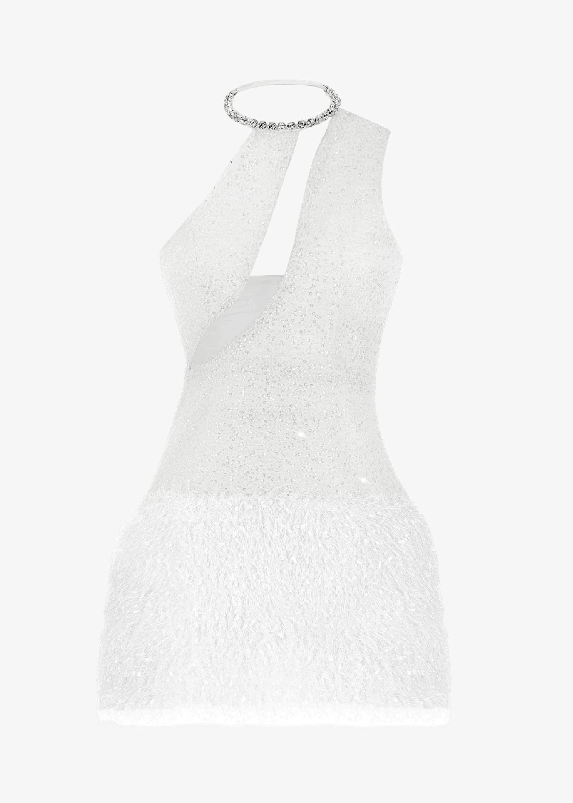 Crystal sequin mini dress made by Monika Dimova