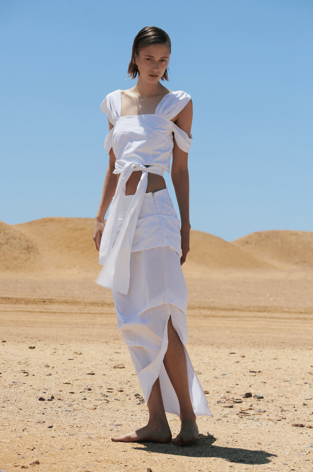 Alba Top - White in White made by Peregrina