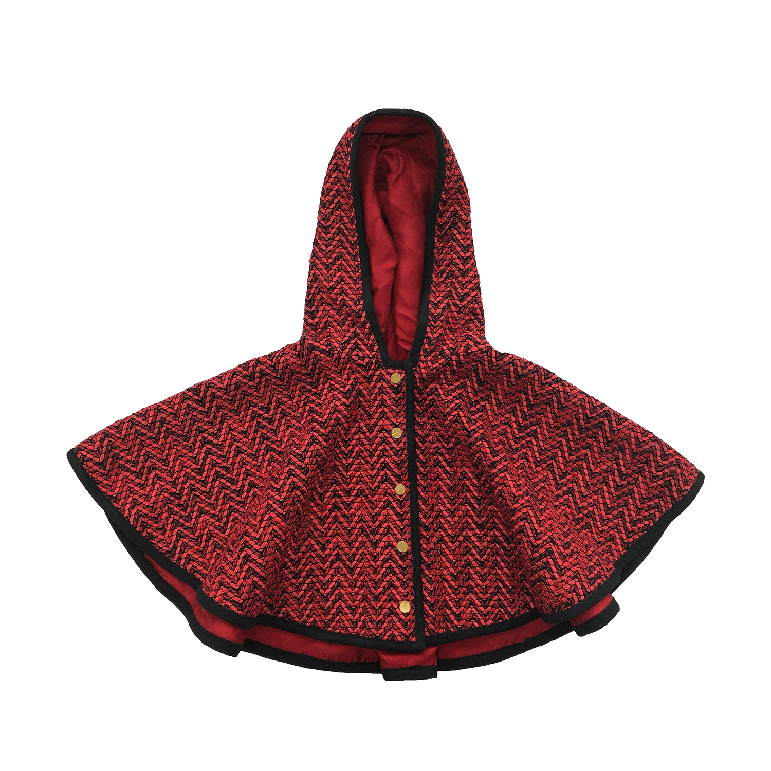 Sameera Cape Jacket - Red made by SEMSEM