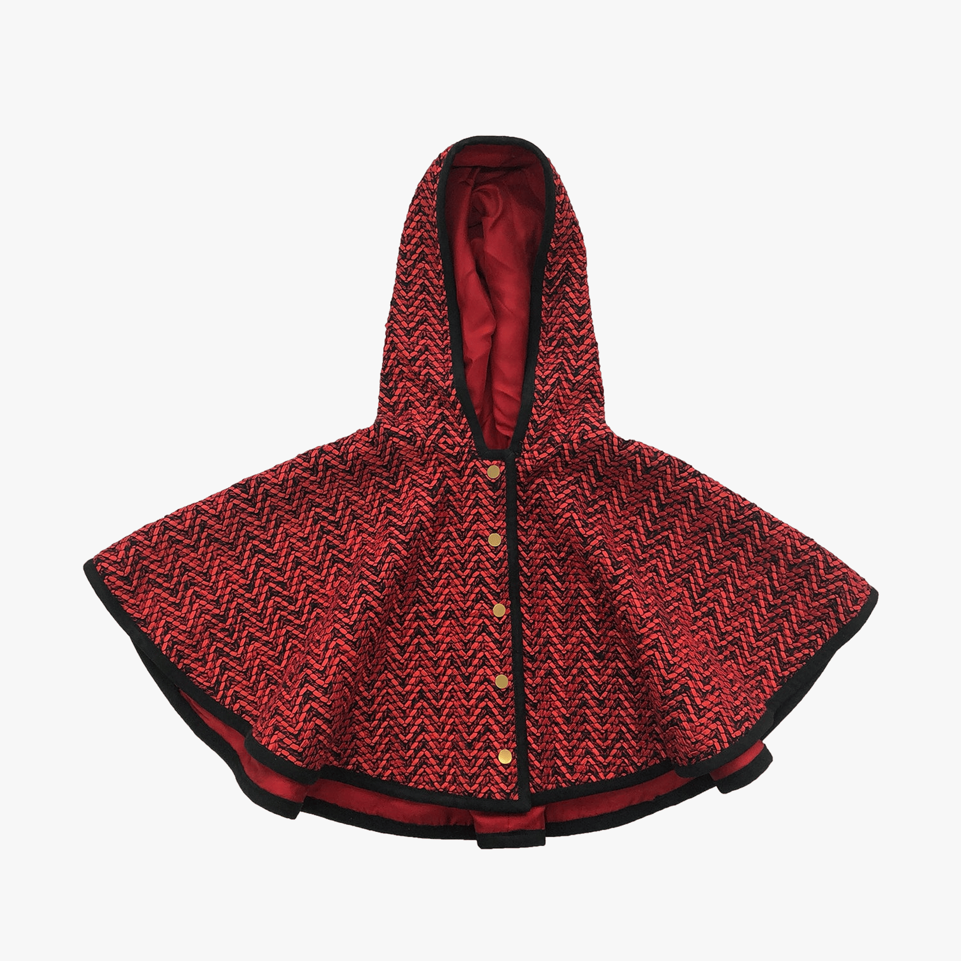 Sameera Cape Jacket - Red made by SEMSEM