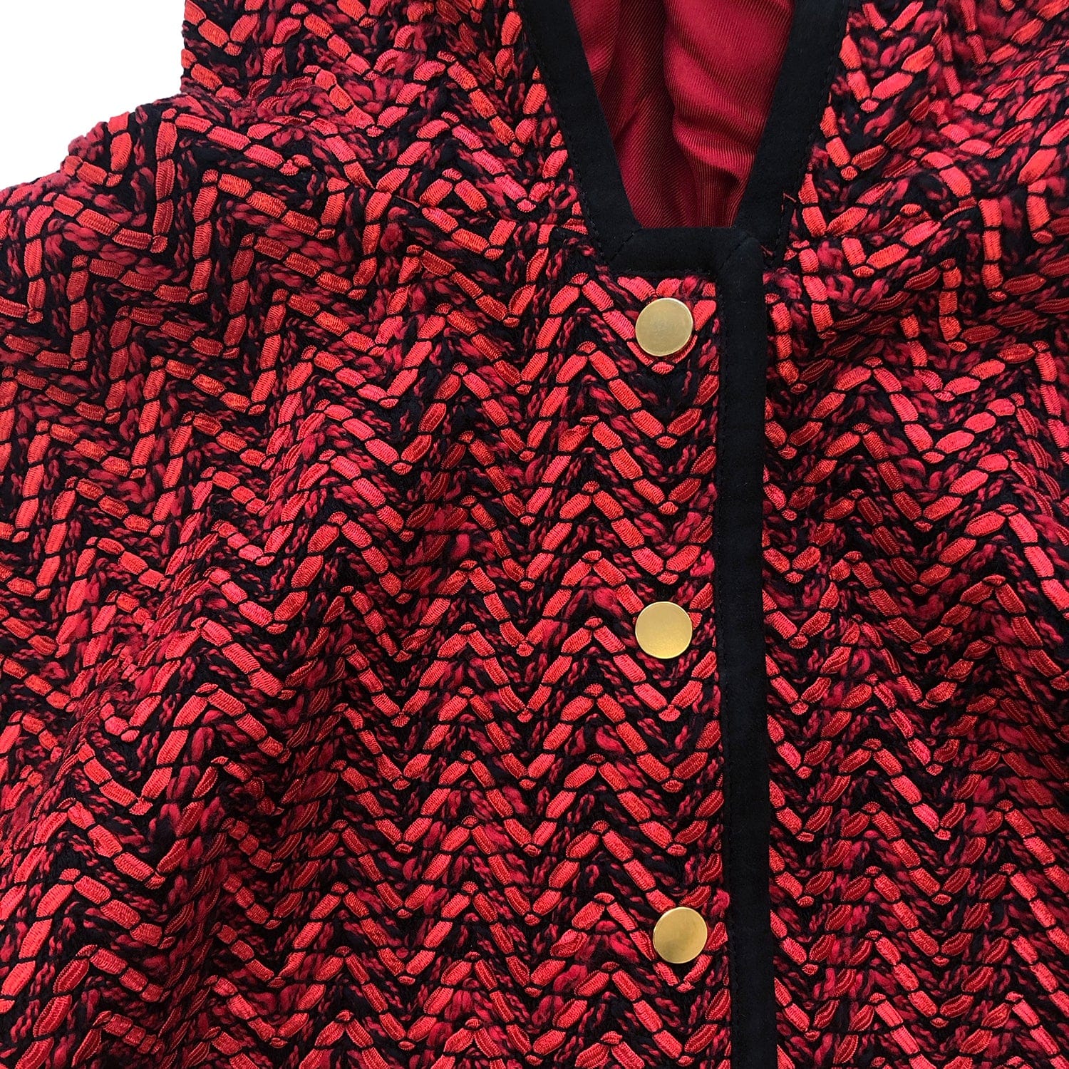 Sameera Cape Jacket - Red made by SEMSEM