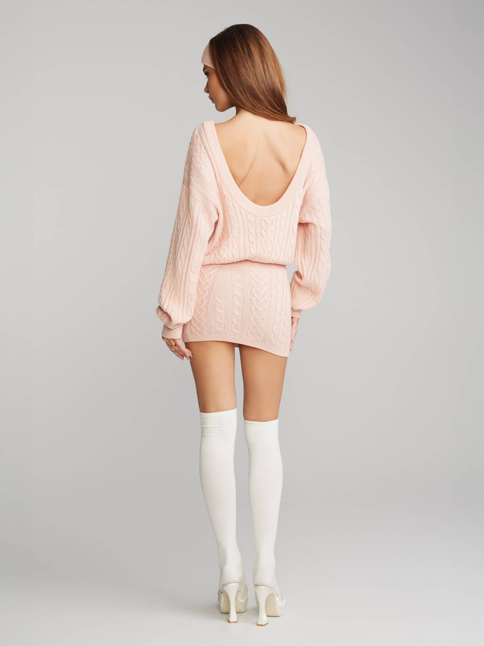 Kendall Knit Dress (Peach) made by Nana Jacqueline