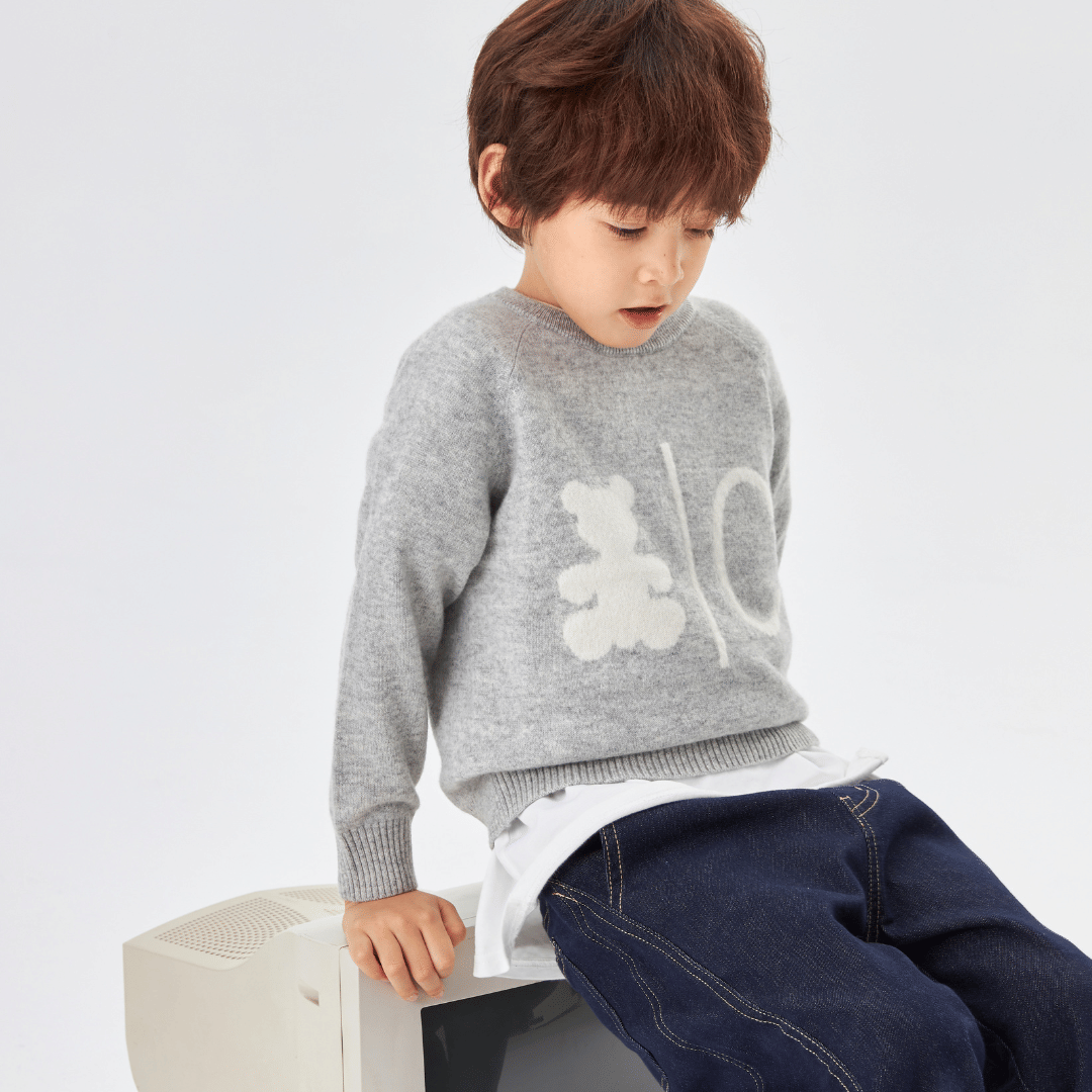 Bear Cub Cashmere Crewneck Jumper made by CozyU