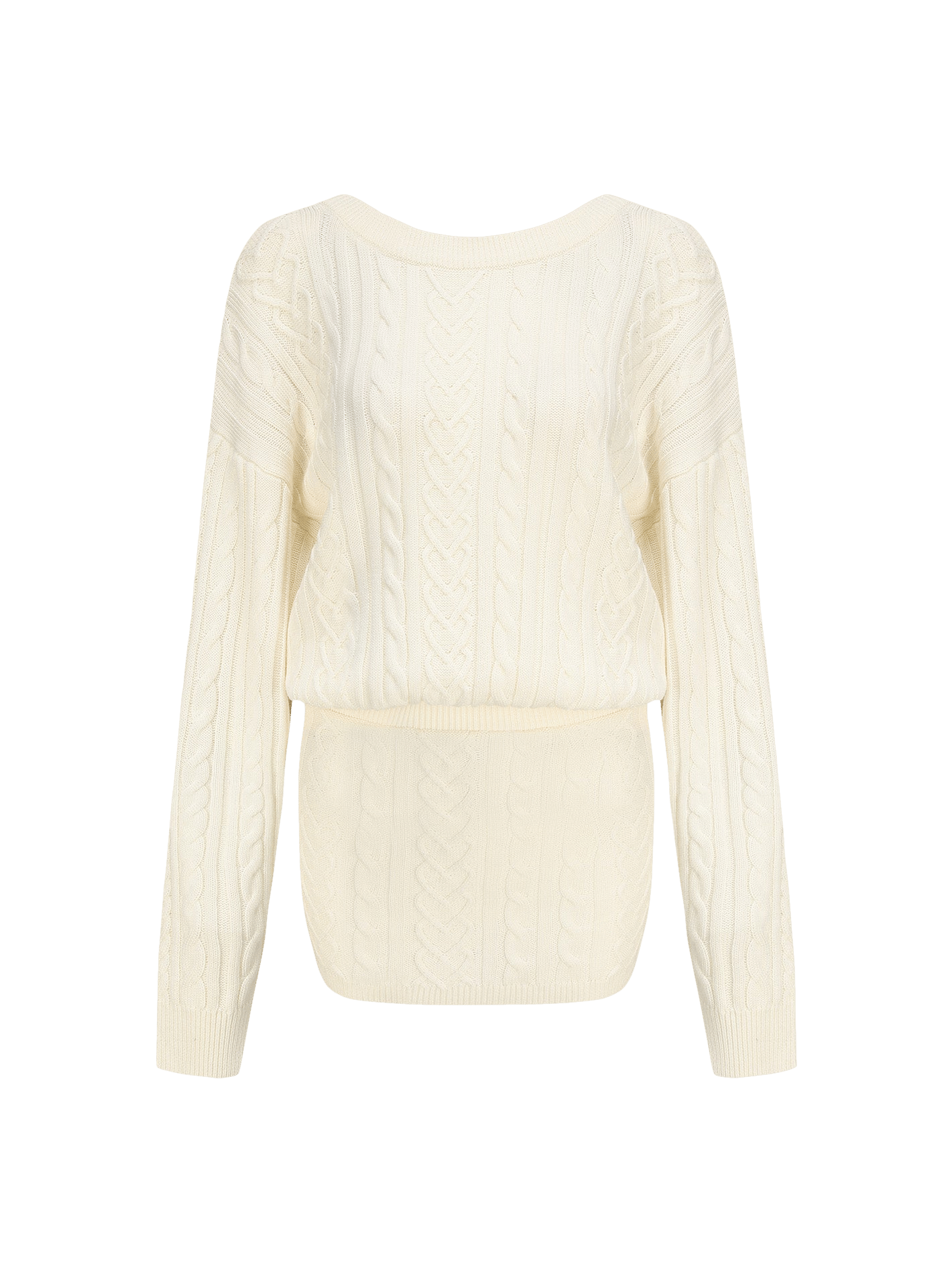 Kendall Knit Dress (White) made by Nana Jacqueline