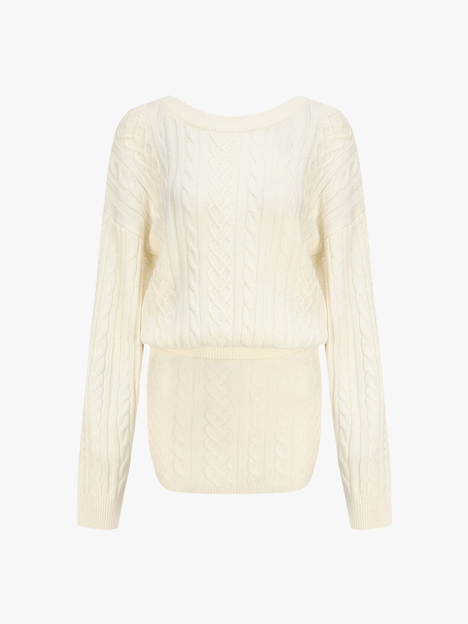 Kendall Knit Dress (White) made by Nana Jacqueline