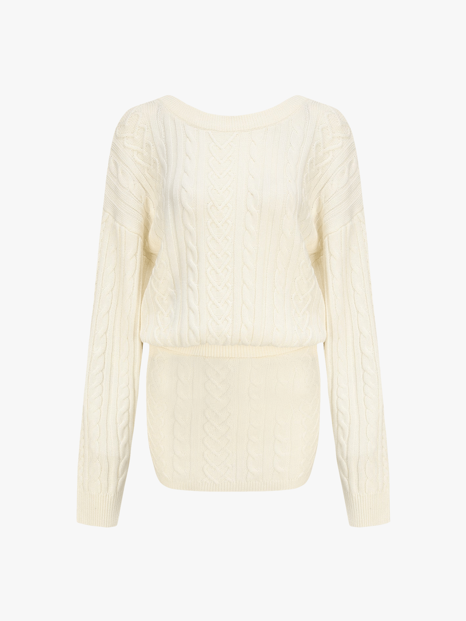 Kendall Knit Dress (White) made by Nana Jacqueline