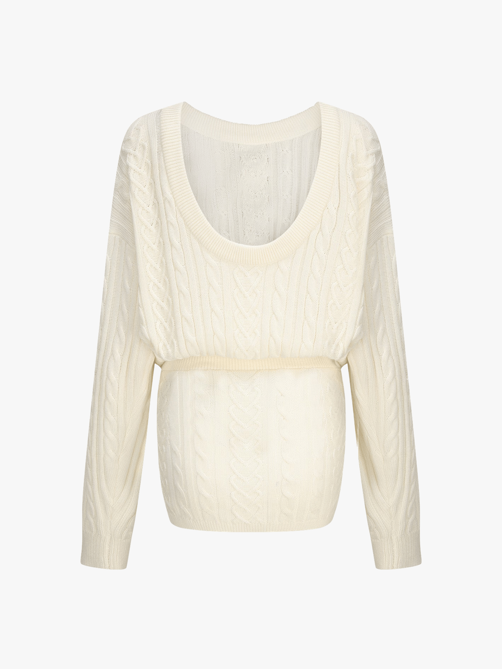 Kendall Knit Dress (White) made by Nana Jacqueline