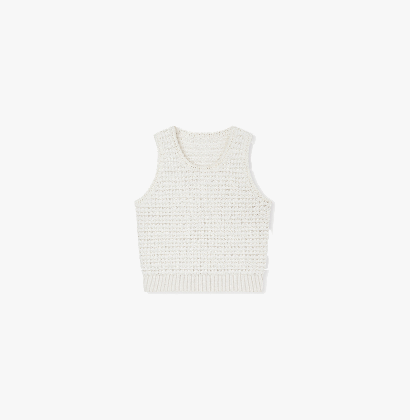 BOUCLÉ CREWNECK TANK TOP made by CRUSH Collection
