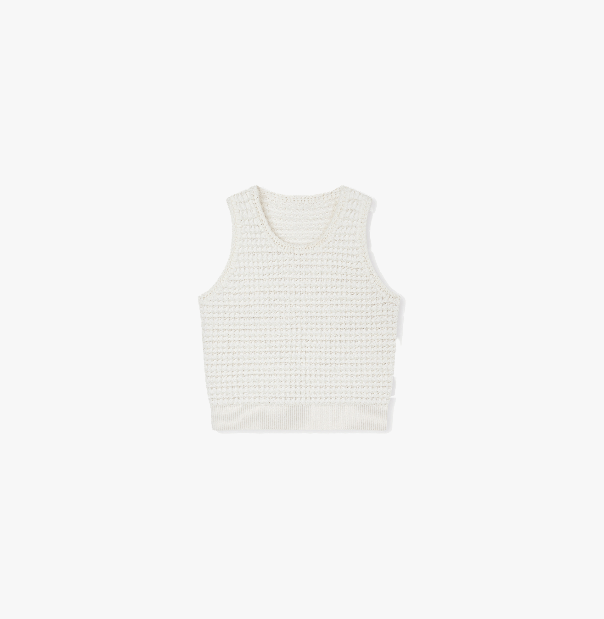 BOUCLÉ CREWNECK TANK TOP made by CRUSH Collection