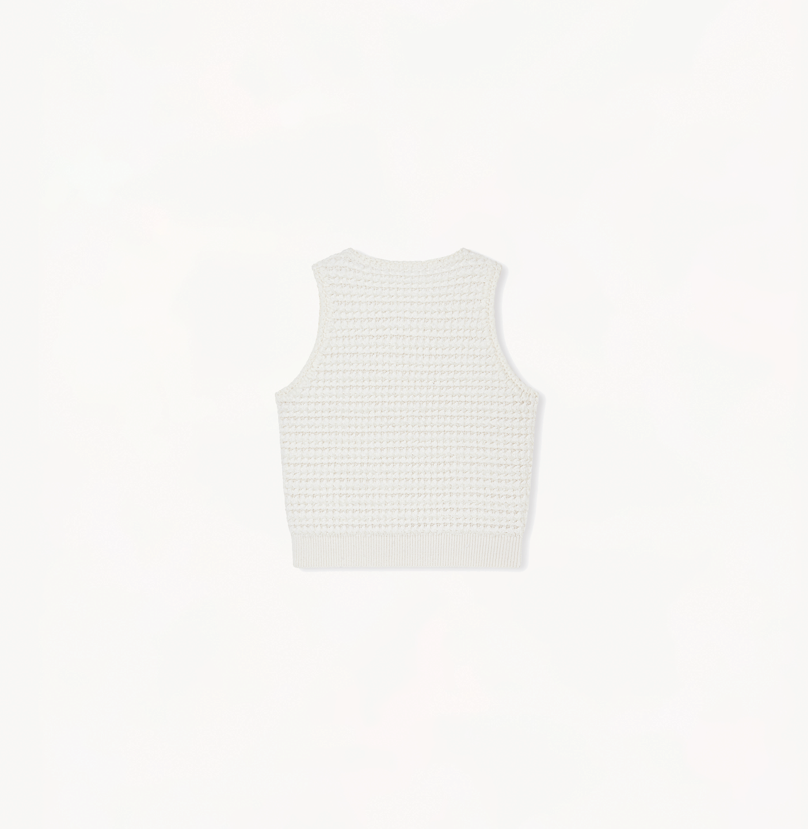 BOUCLÉ CREWNECK TANK TOP made by CRUSH Collection