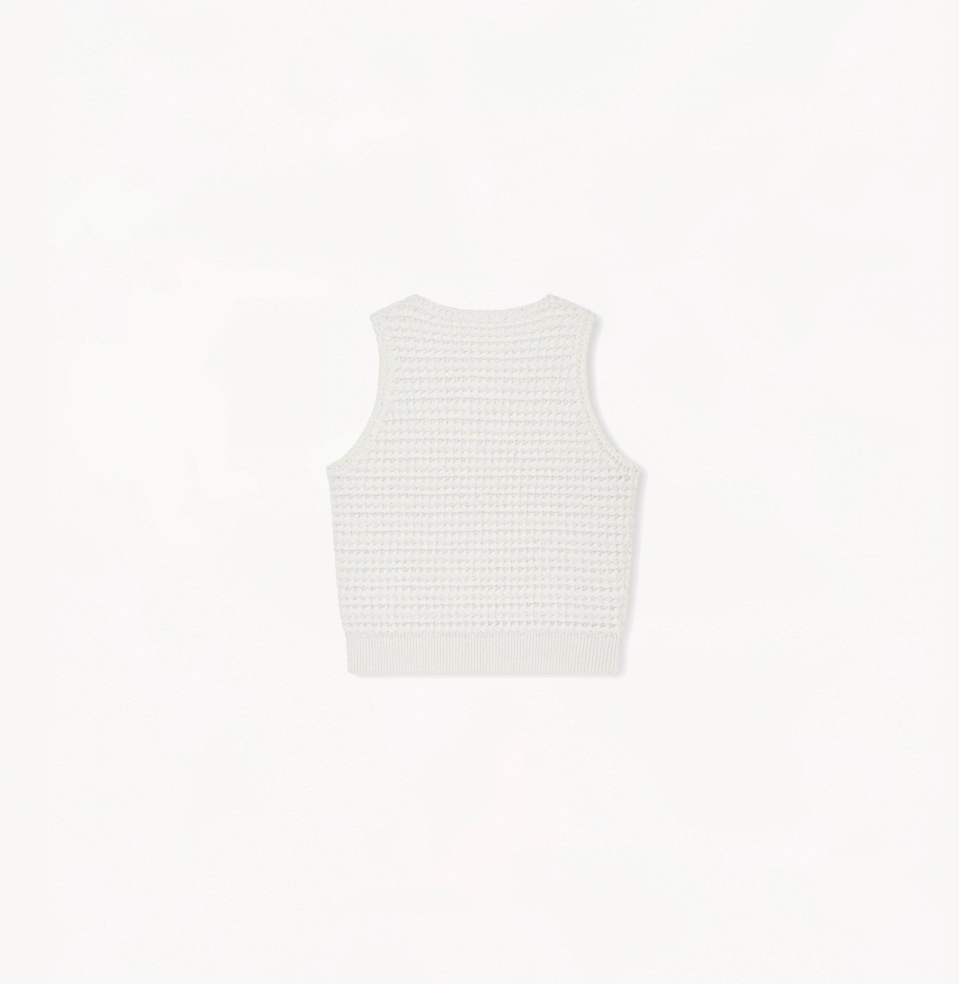 BOUCLÉ CREWNECK TANK TOP made by CRUSH Collection