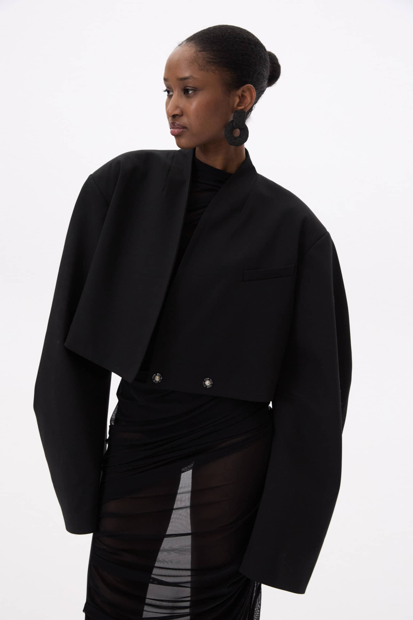 Short Blazer With Fancy Sleeves made by YAVORSKA