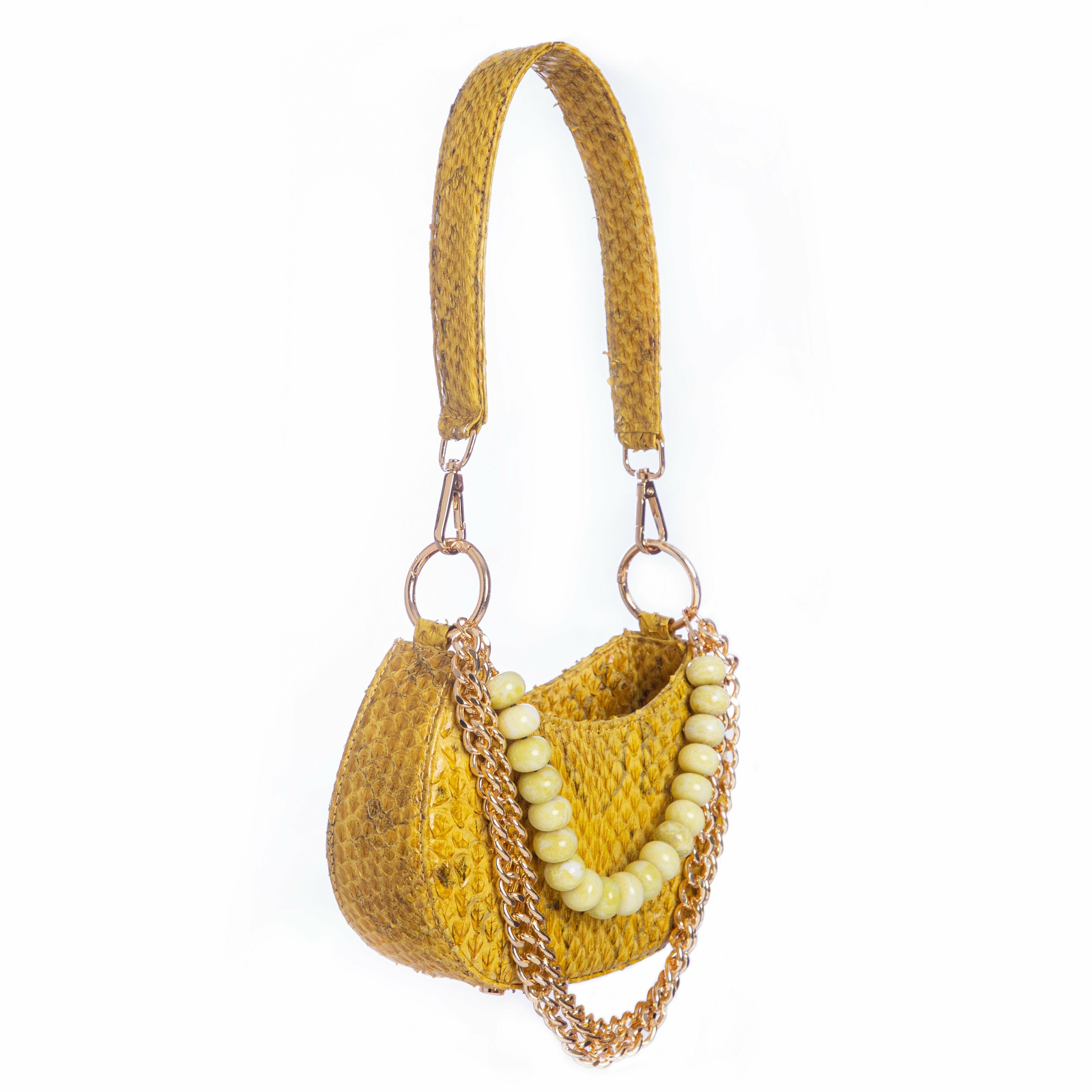 Basita - Yellow - Hand Bag made by ALIEL