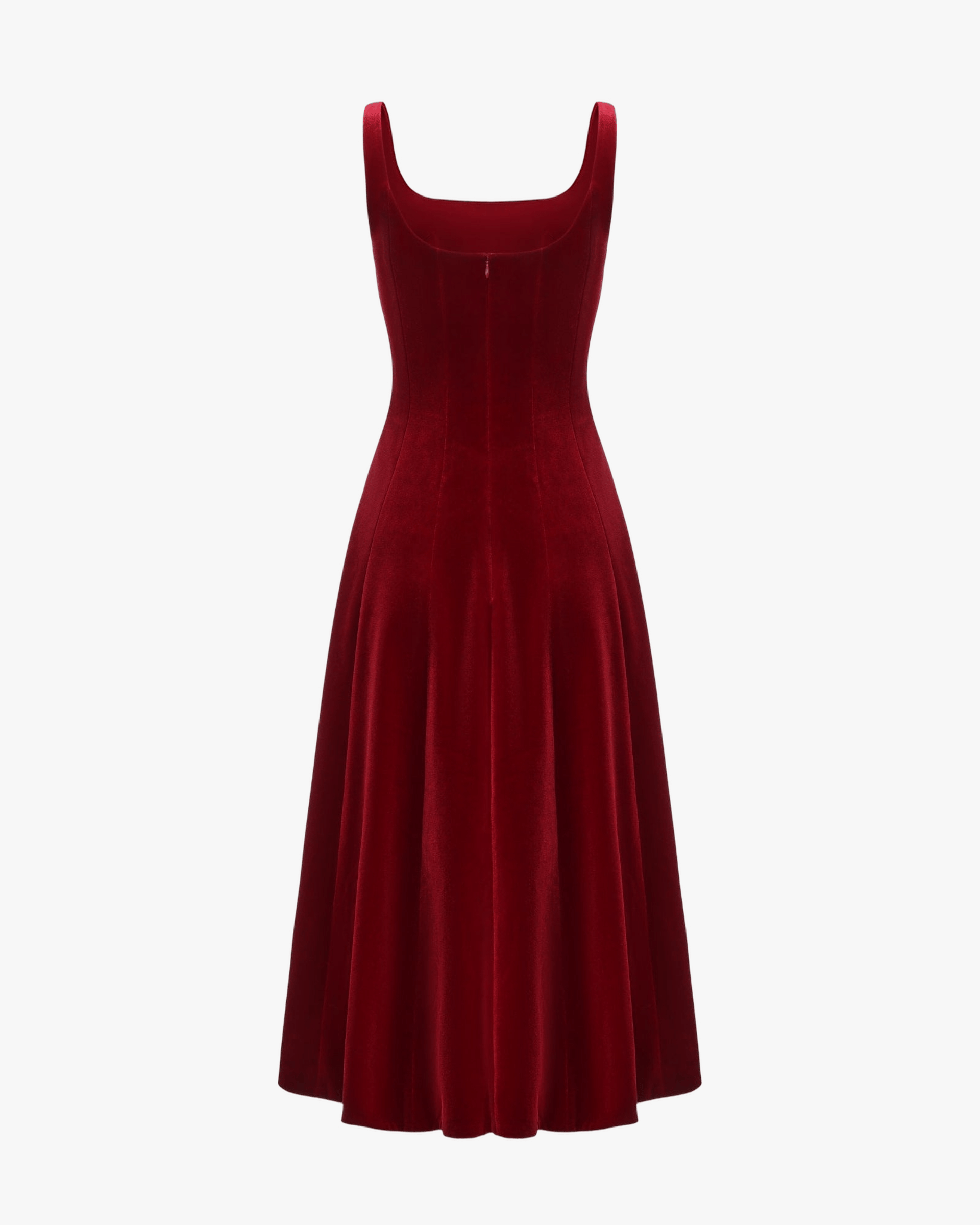 Eleanora Velvet Maxi Dress (Red) made by Nana Jacqueline