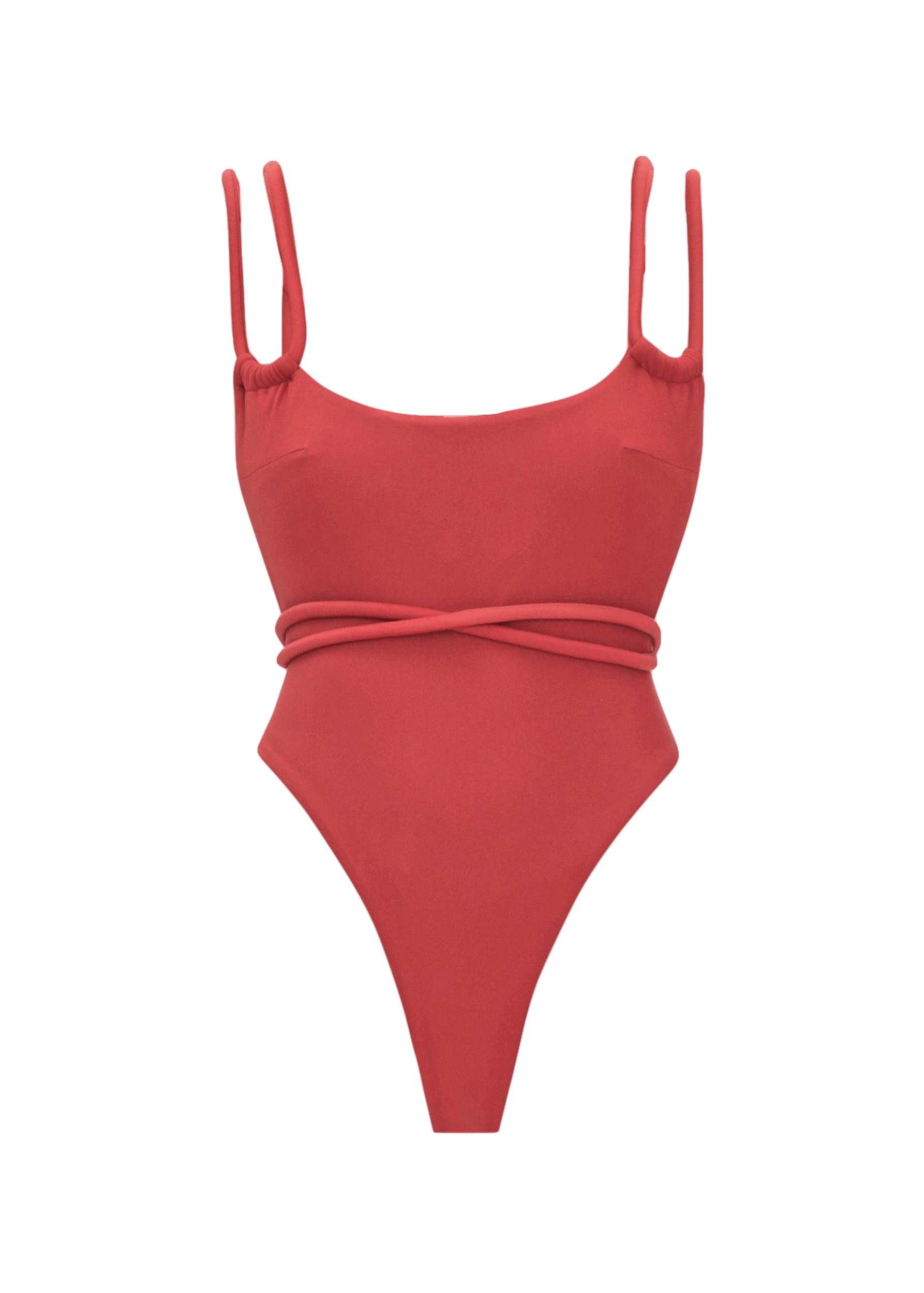 LIMA RED ONE PIECE SWIMSUIT made by Andrea Iyamah