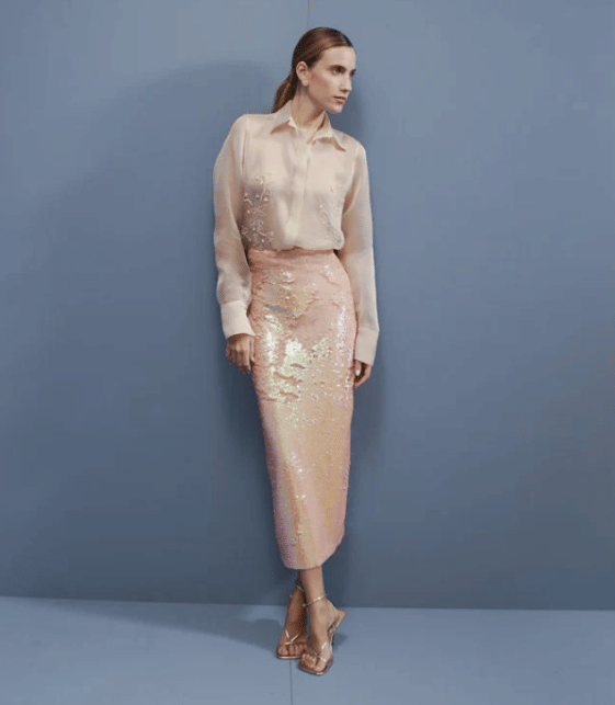 Carter Sequin Midi Skirt made by Francesca Miranda