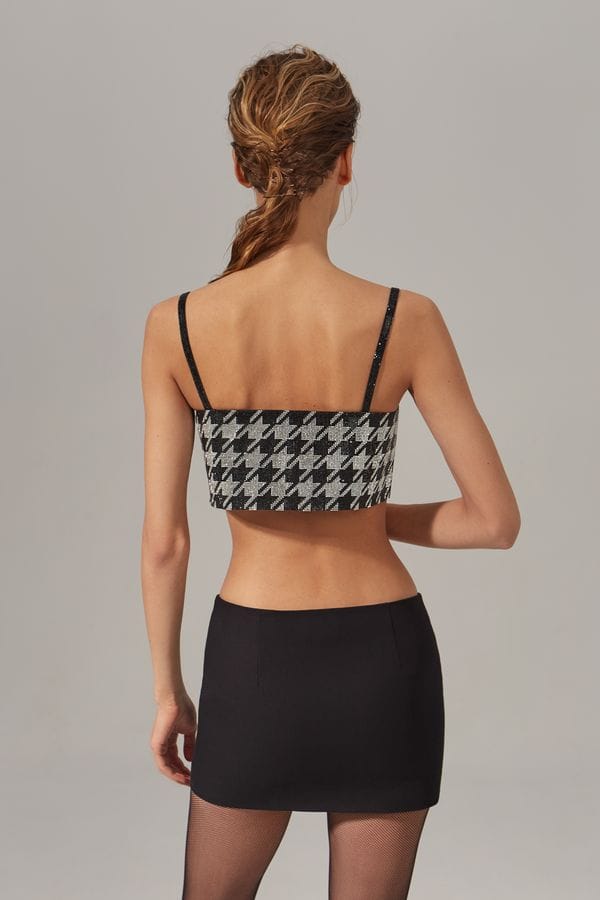 CHARLOTTE TOP Pied-de-Poule made by NUÉ