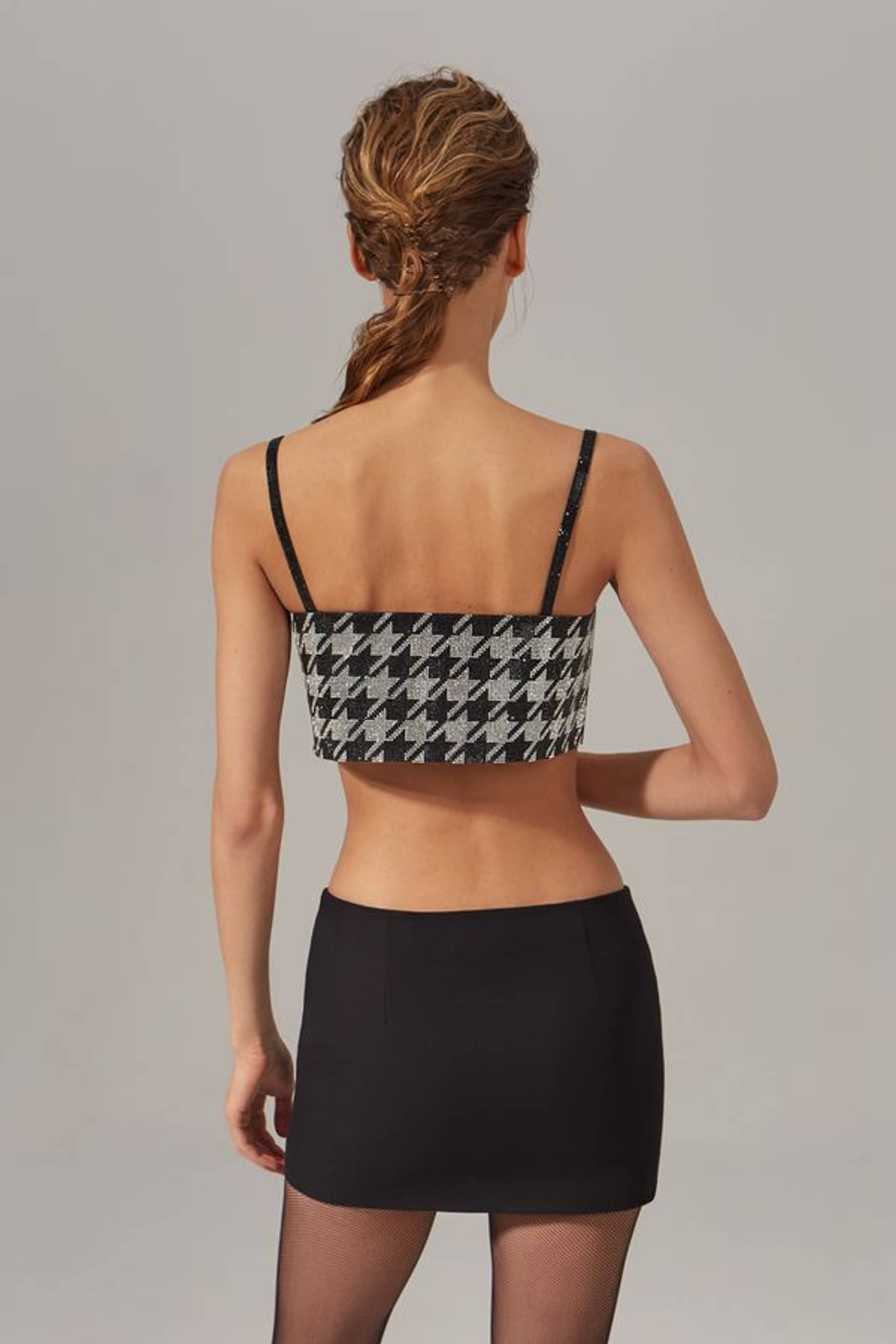 CHARLOTTE TOP Pied-de-Poule made by NUÉ