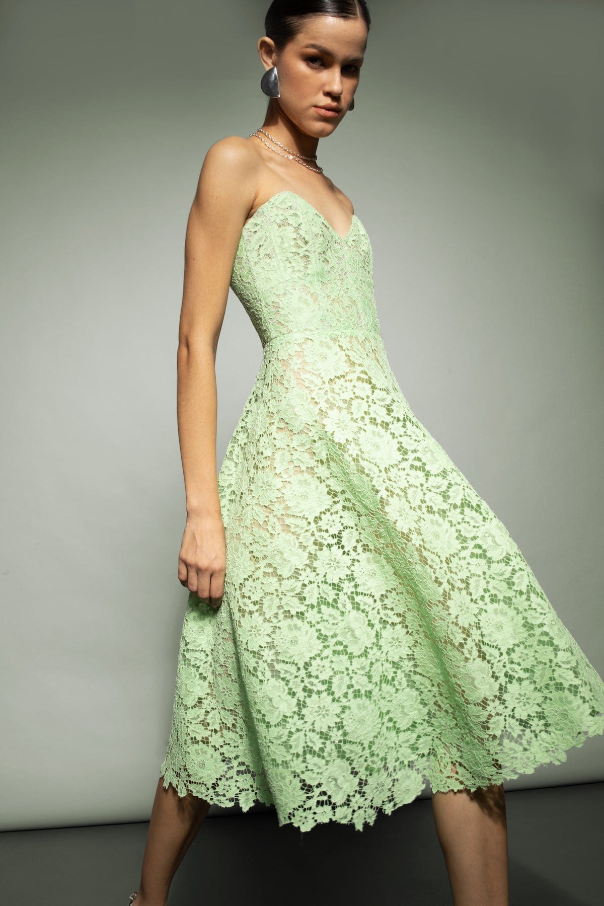 Maria Lace Midi Dress made by Francesca Miranda