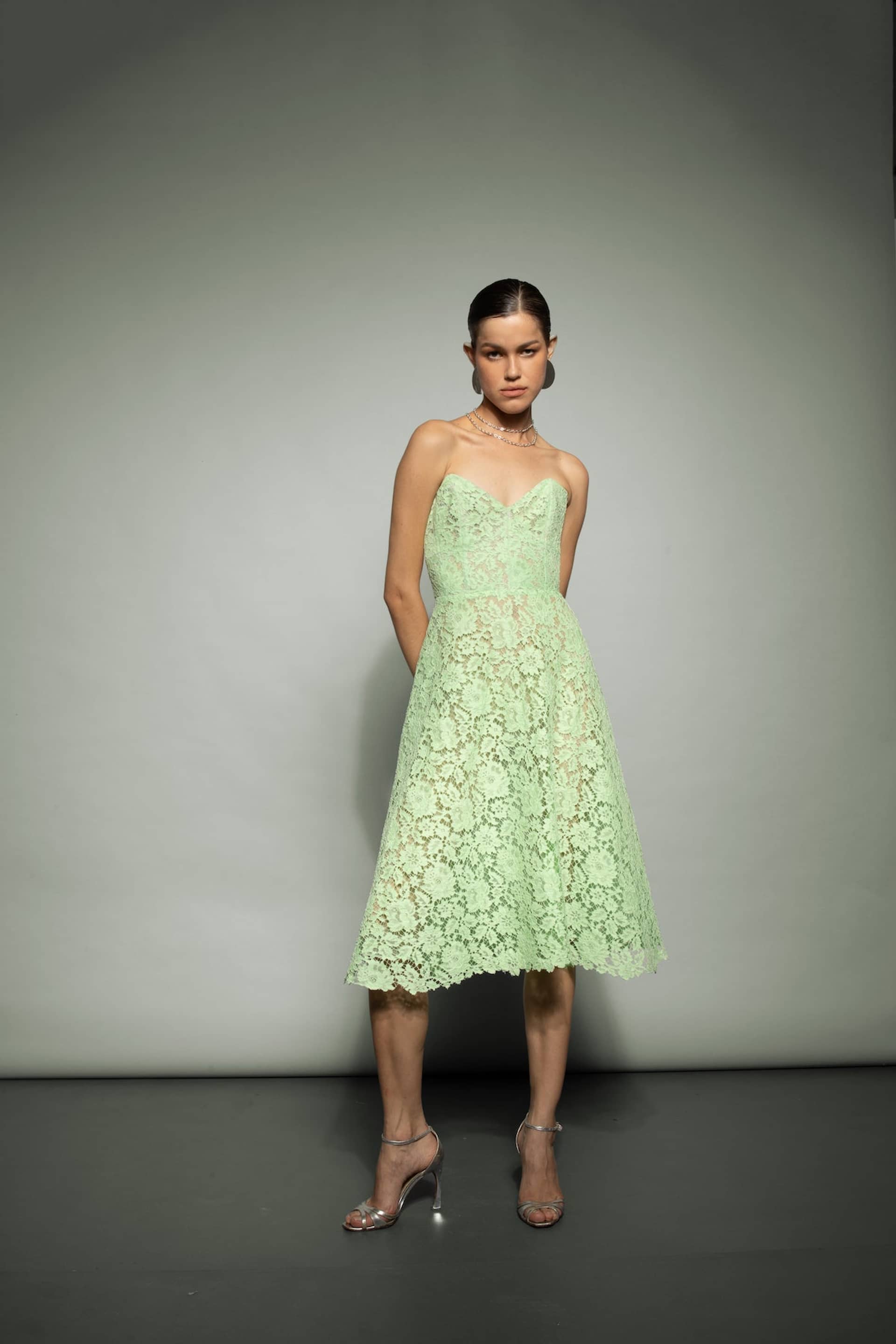 Maria Lace Midi Dress made by Francesca Miranda