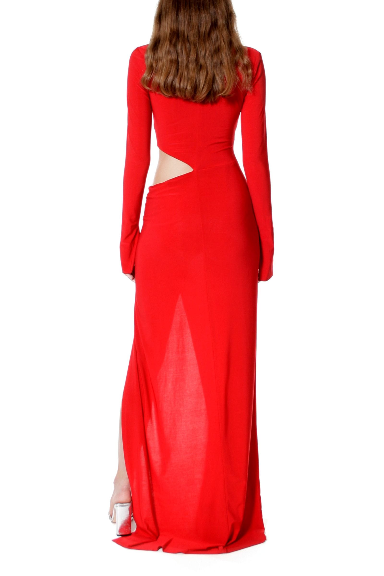 Dress Skylar Million Dollar Red in Red made by HALEWSKI