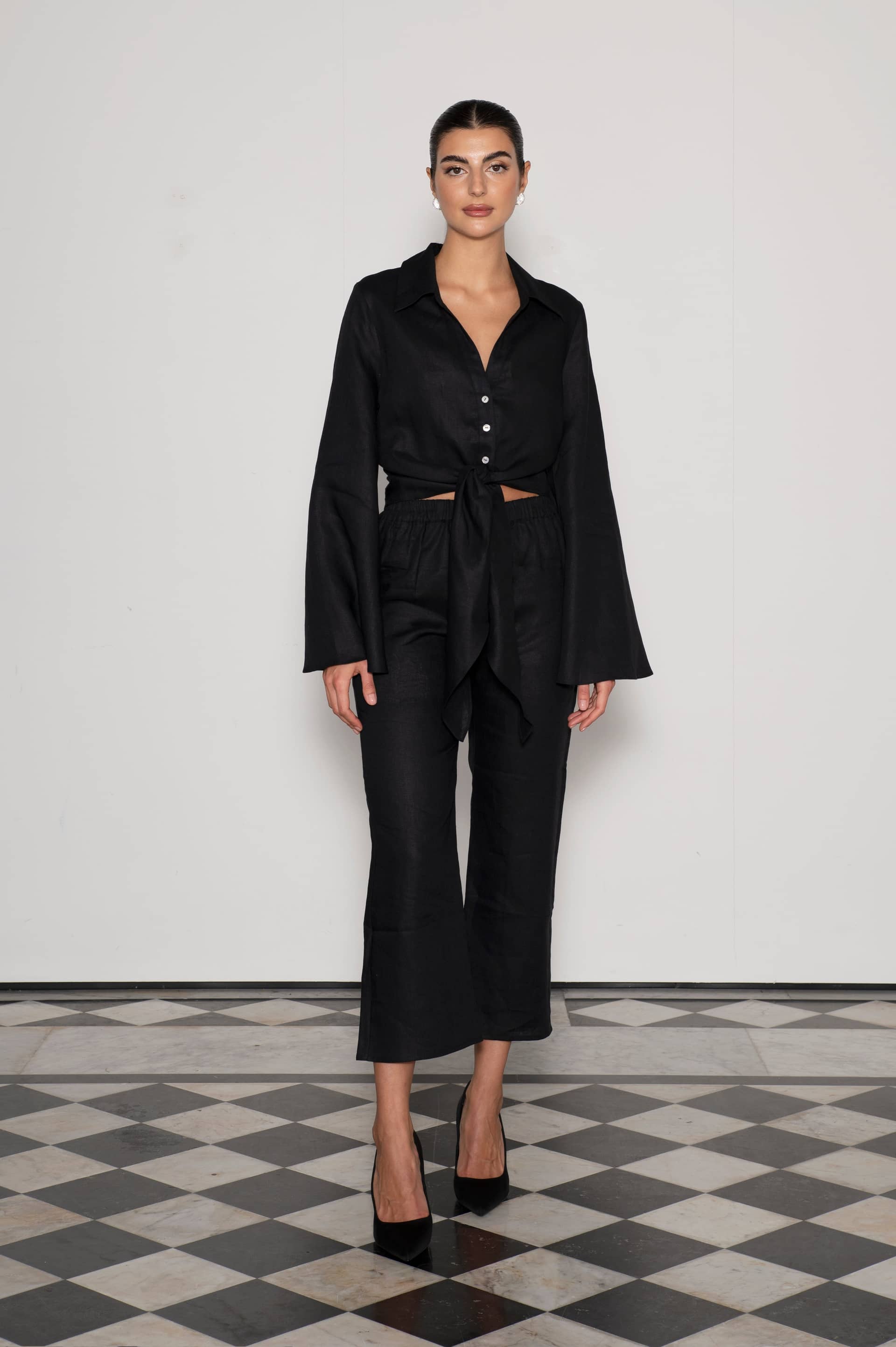 Adrienne trousers black made by MandiBreeze