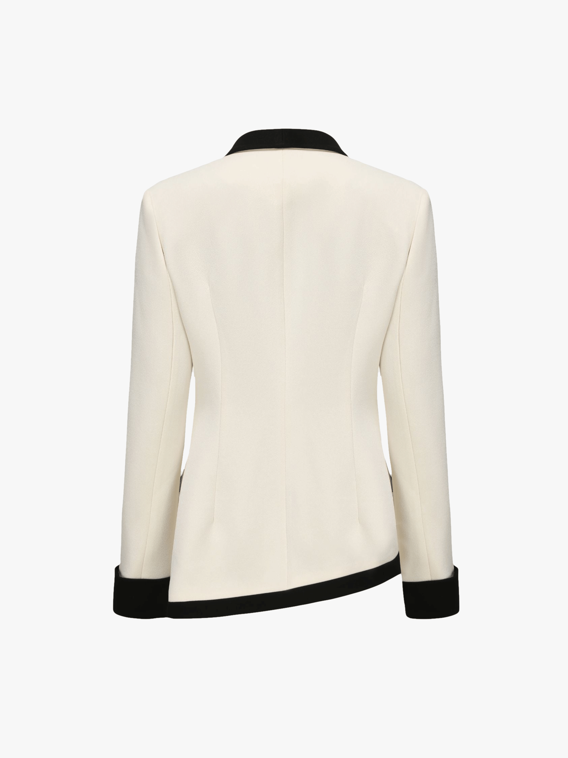 Brooke Suit Jacket (Beige) in White made by Nana Jacqueline