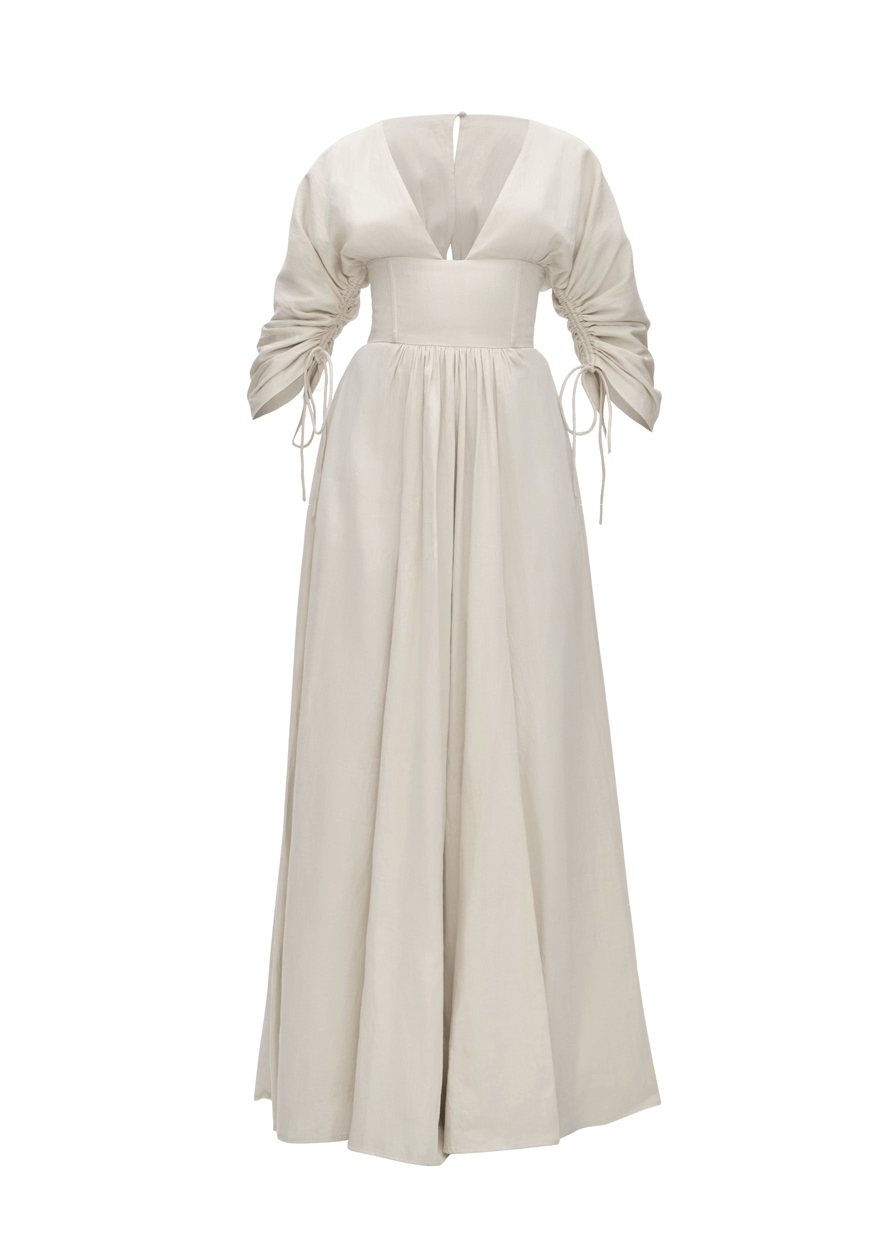 ADELLE MAXI DRESS - BONE made by Andrea Iyamah