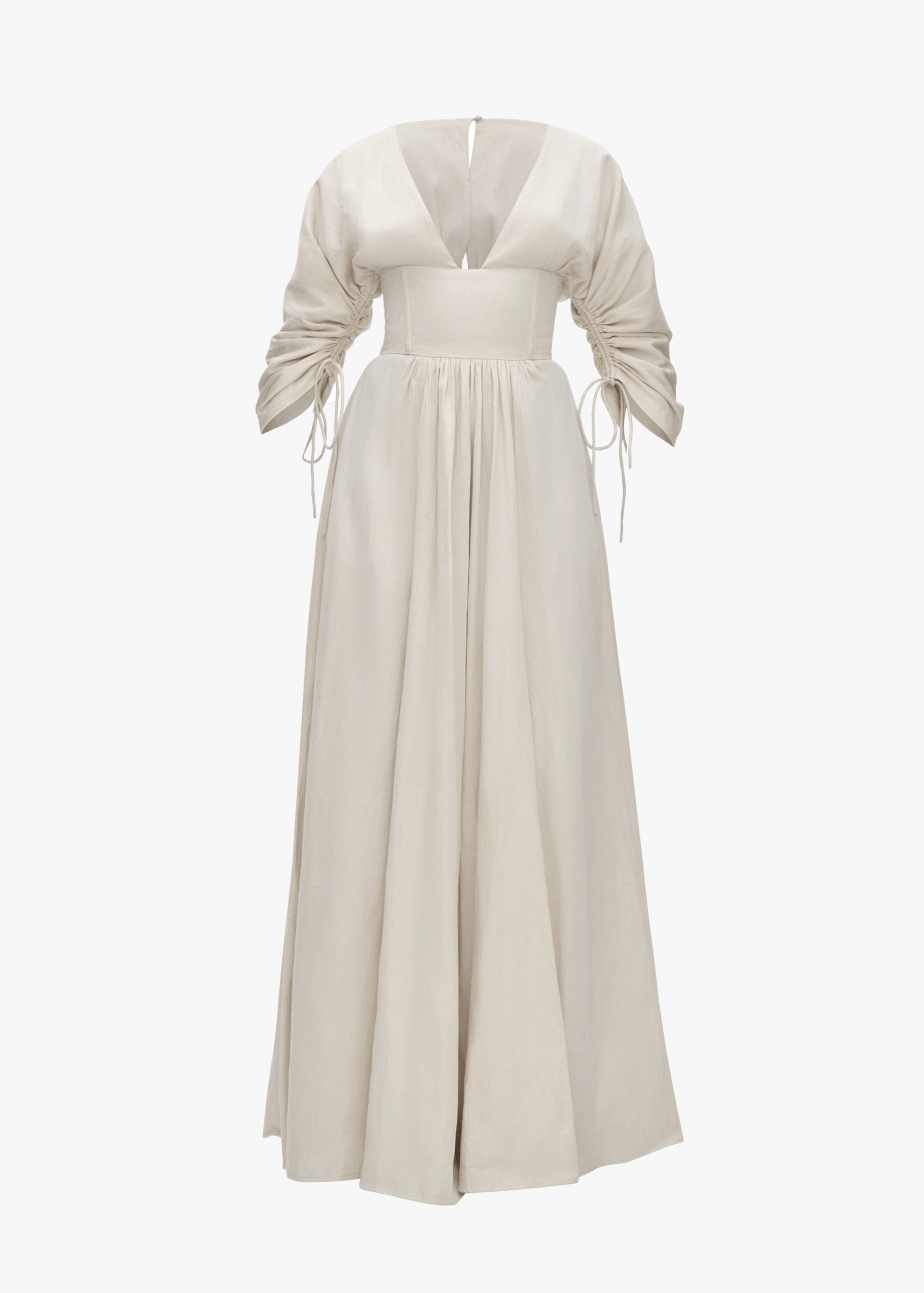 ADELLE MAXI DRESS - BONE made by Andrea Iyamah