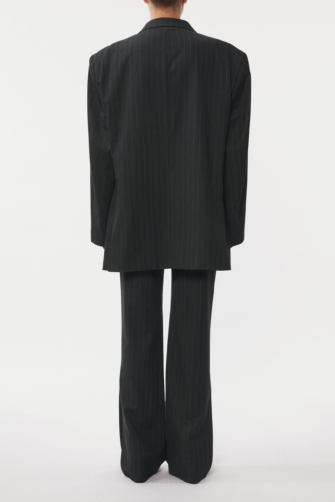 Blazer Embroidery - Grey Pinstripe made by Gemme Collective