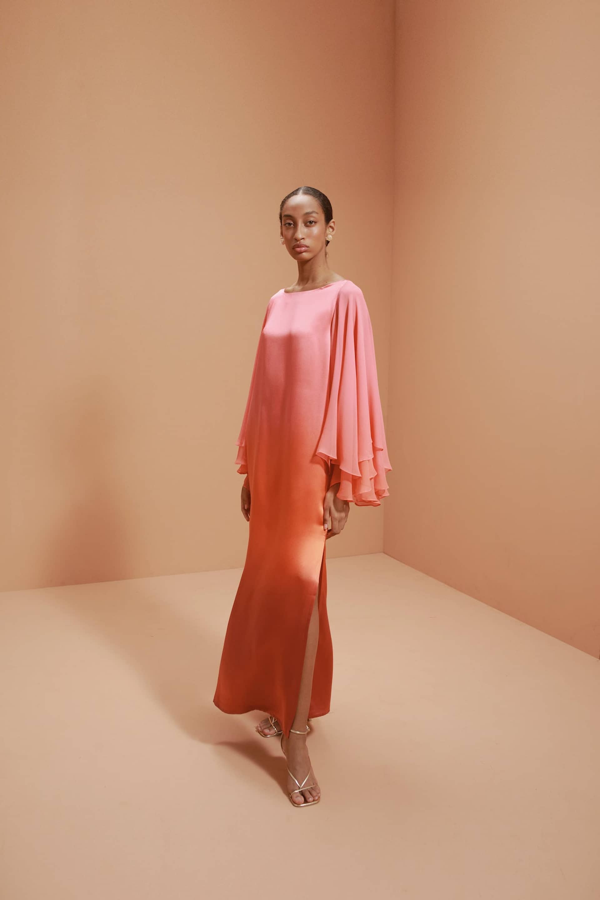 Sunrise Hand-Dyed Tunic Dress made by Francesca Miranda