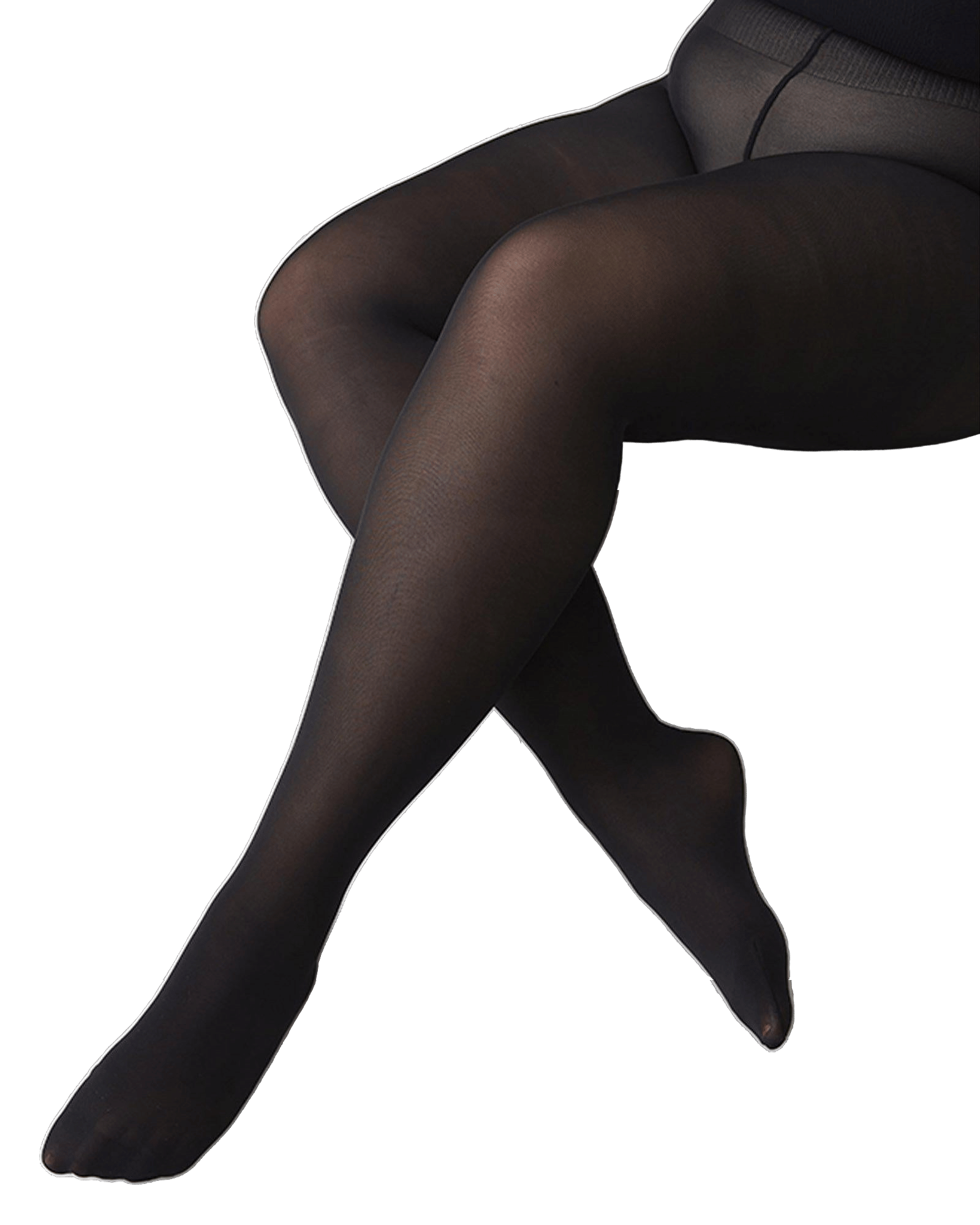 Olivia Premium Tights in Black made by Swedish Stockings