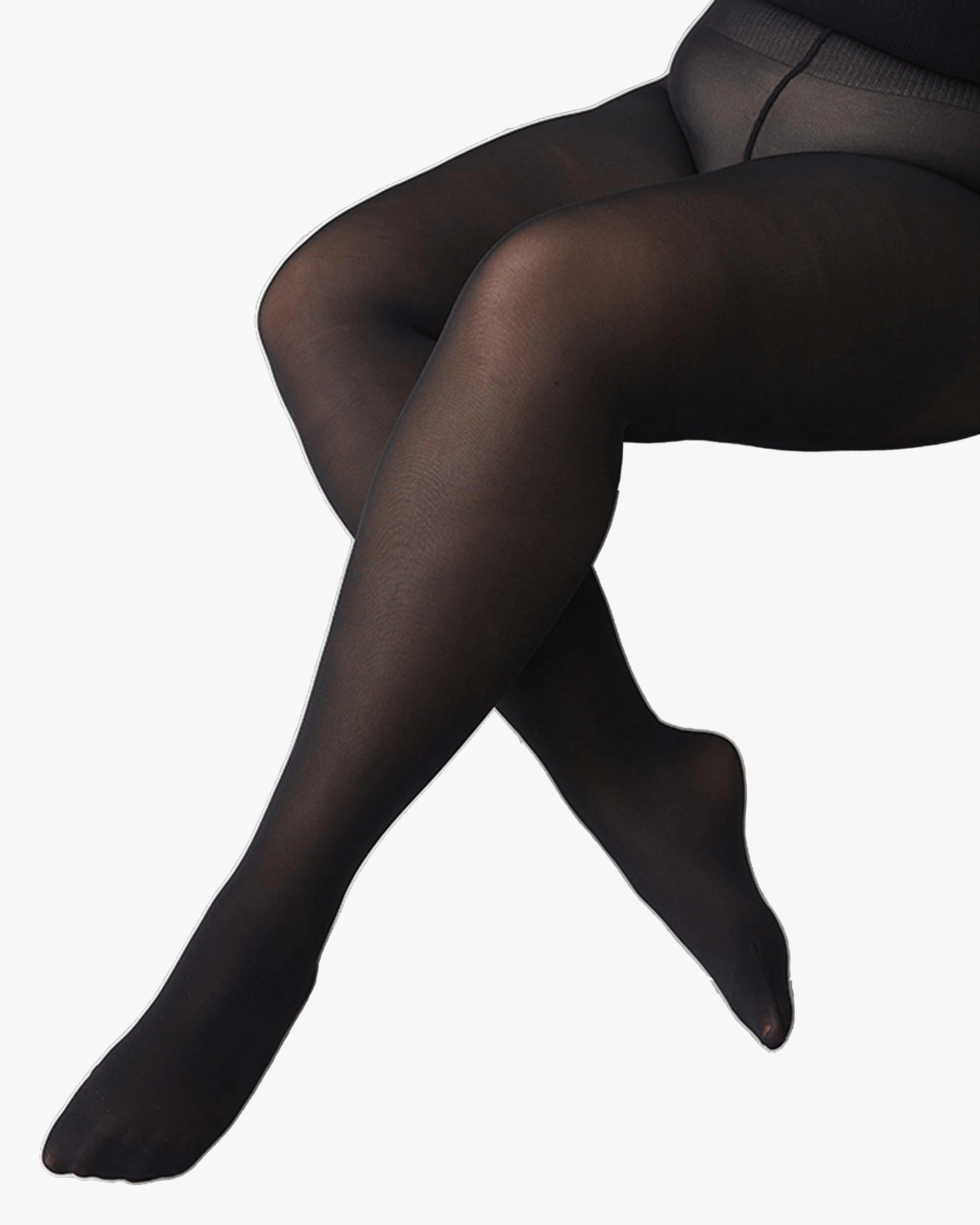 Olivia Premium Tights in Black made by Swedish Stockings