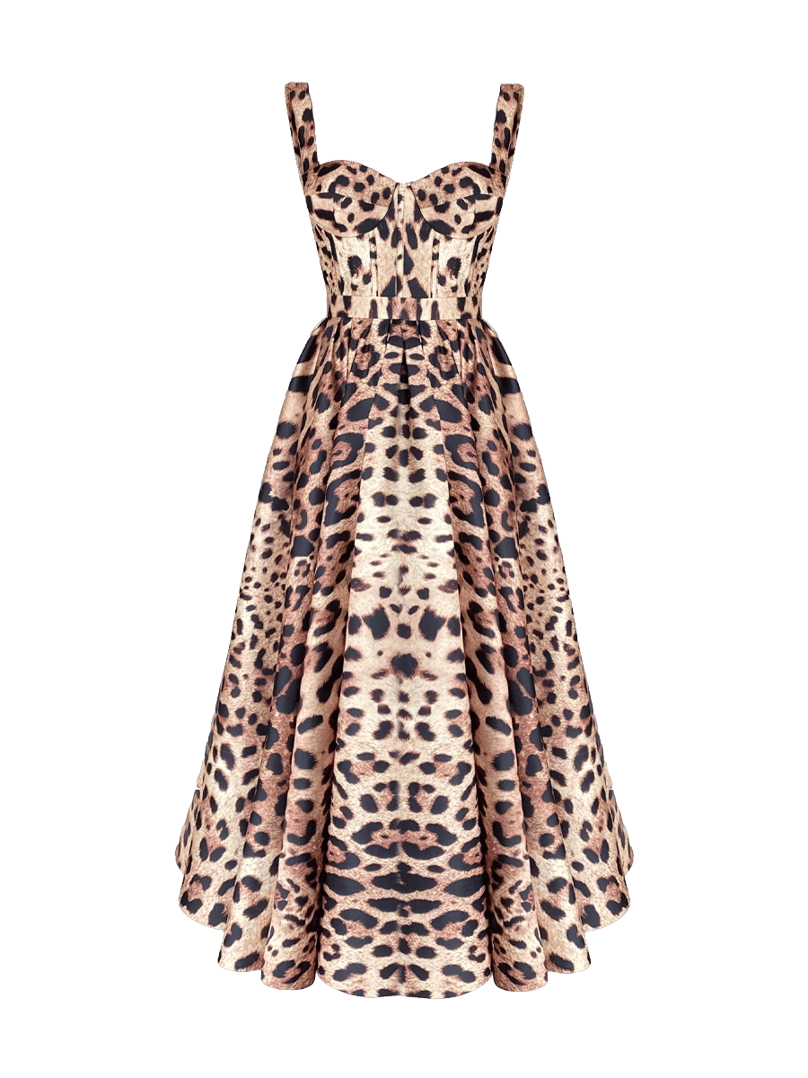 Hermia Dress - Leopard made by Gigii's