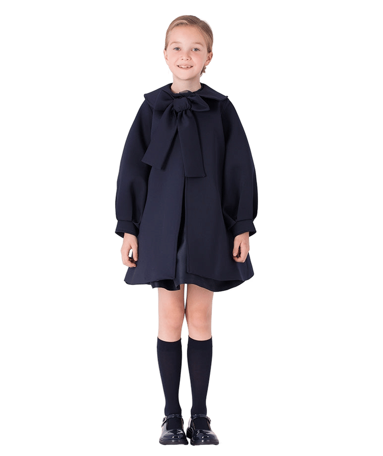 Bow Detail Girls Jacket made by Mama Luma