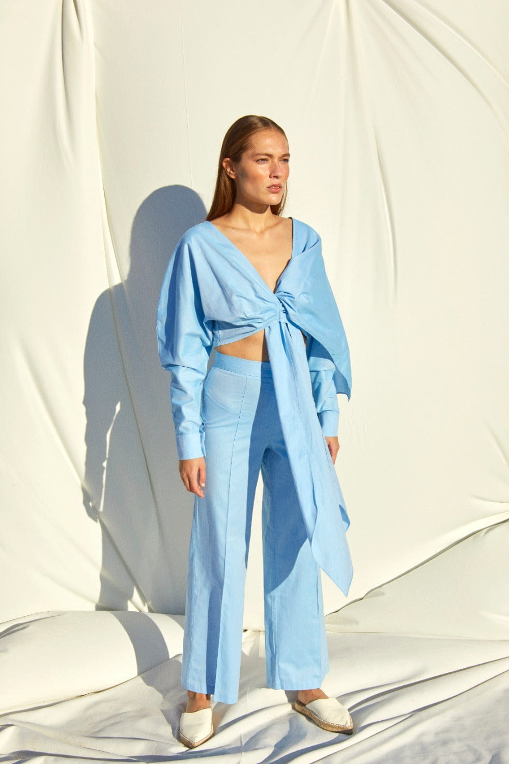 Santoe Pants in Blue made by Nazli Ceren