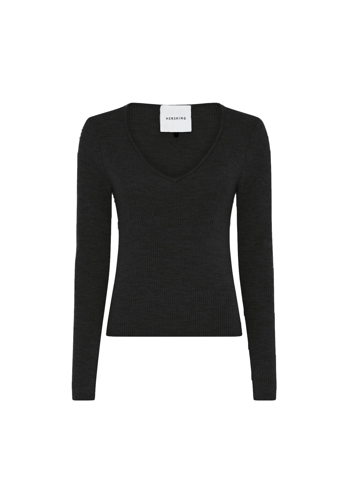Nova Blouse Merino Wool - Black in Black made by HERSKIND
