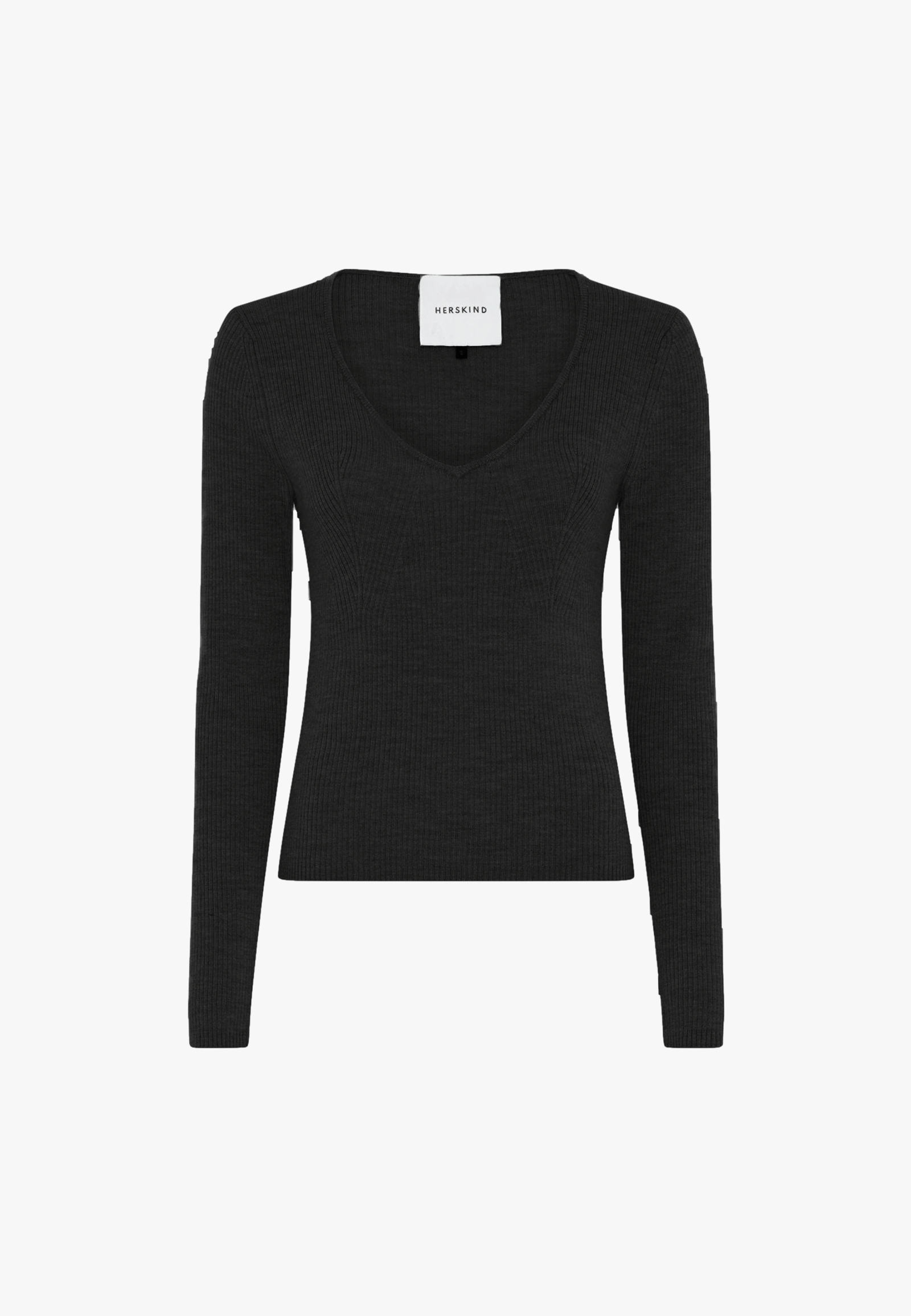Nova Blouse Merino Wool - Black in Black made by HERSKIND