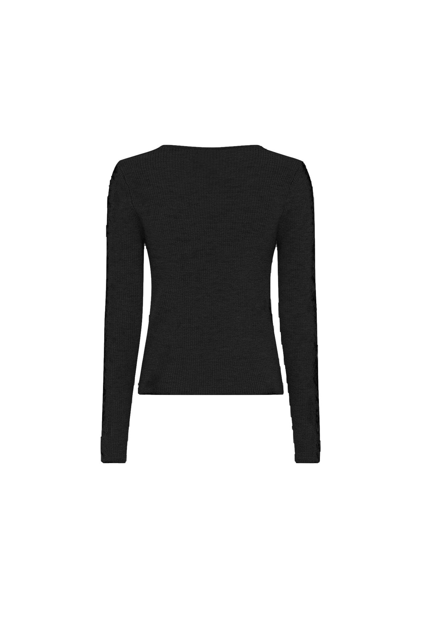 Nova Blouse Merino Wool - Black in Black made by HERSKIND