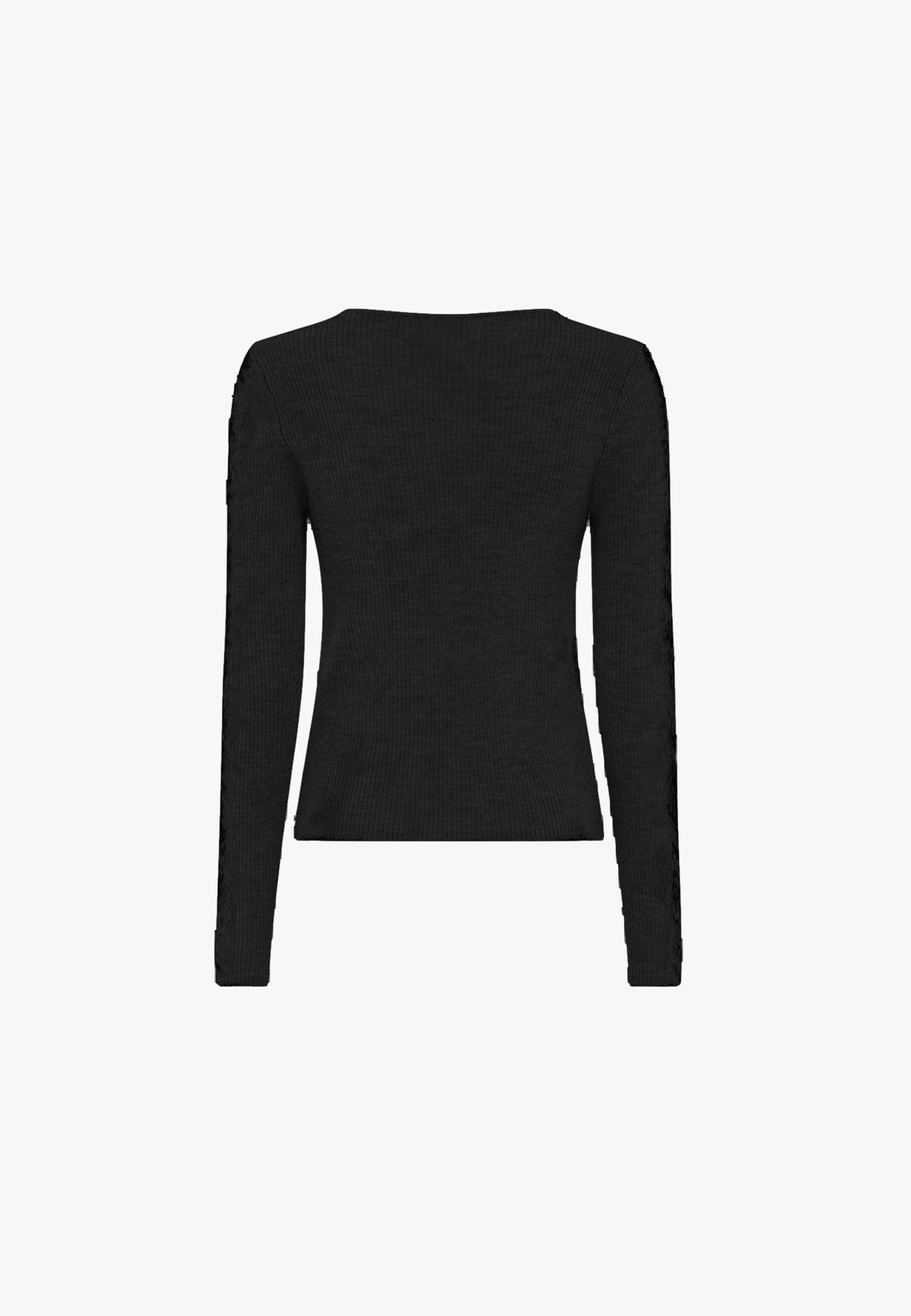 Nova Blouse Merino Wool - Black in Black made by HERSKIND