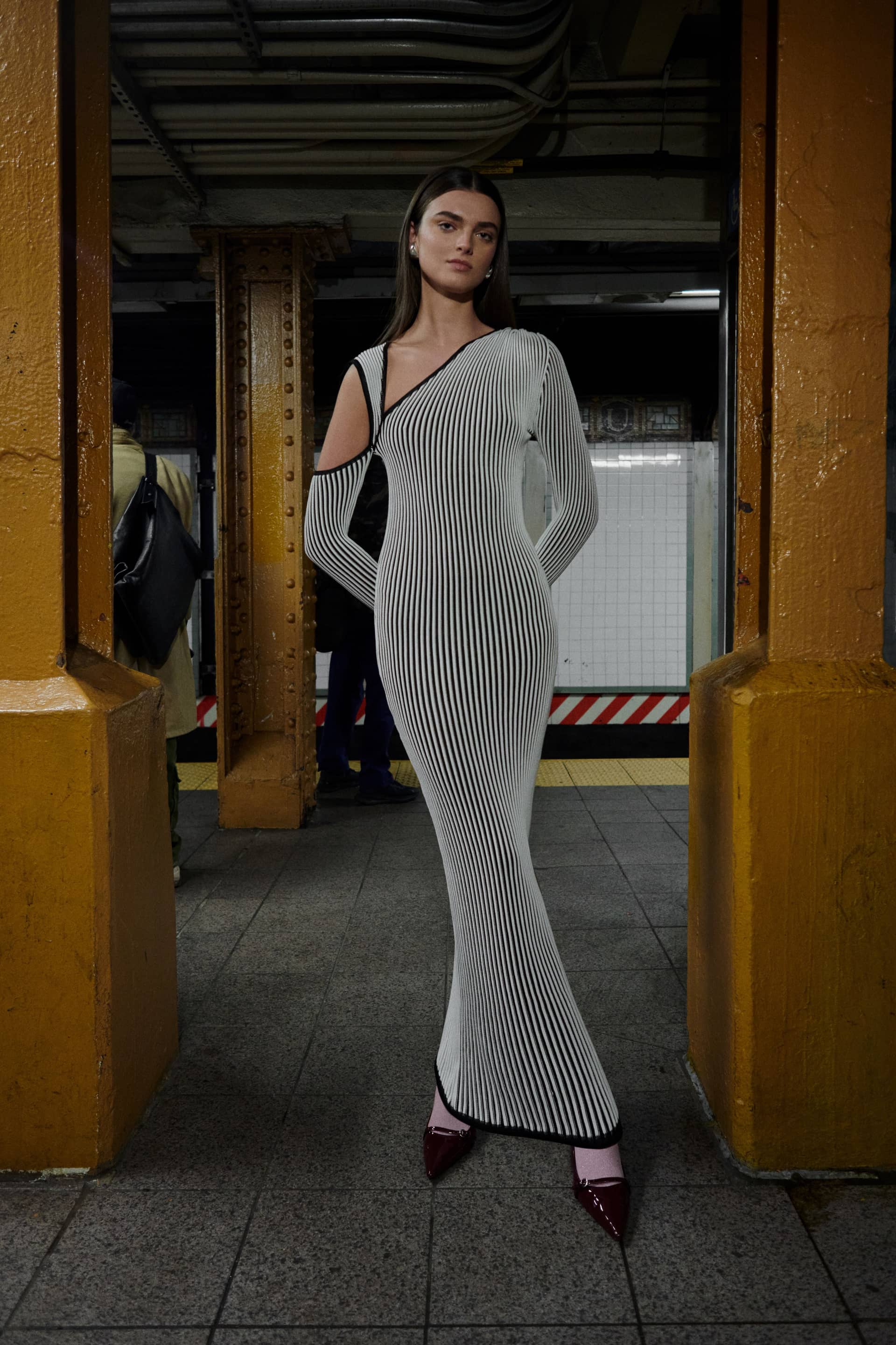 She has a dress made by BAOBAB