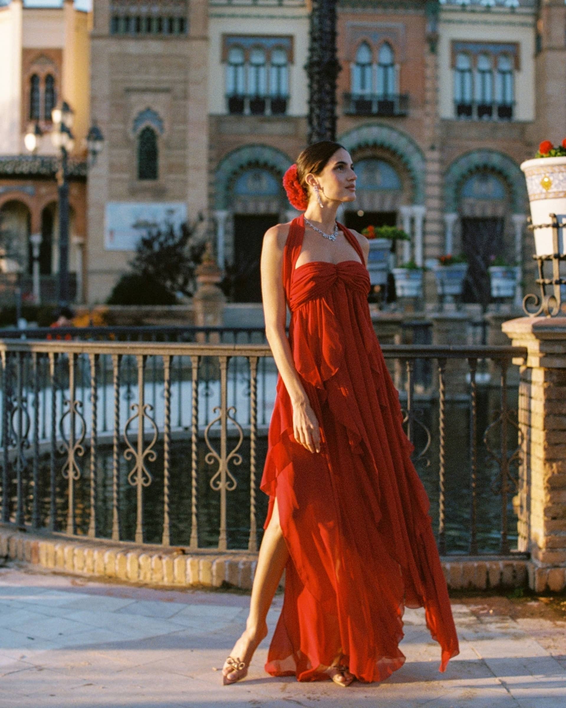 Mariah Dress (Red) made by Nana Jacqueline