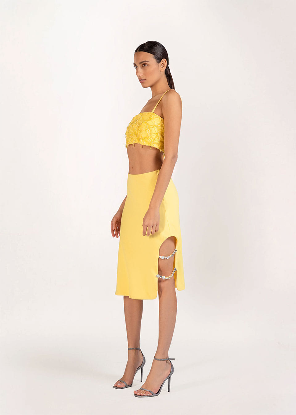 Kaia midi embellished skirt made by Monika Dimova