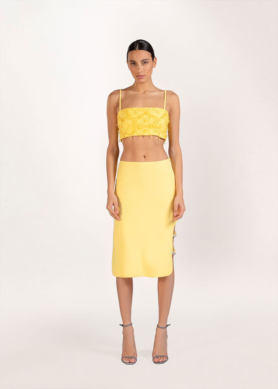 Kaia midi embellished skirt made by Monika Dimova