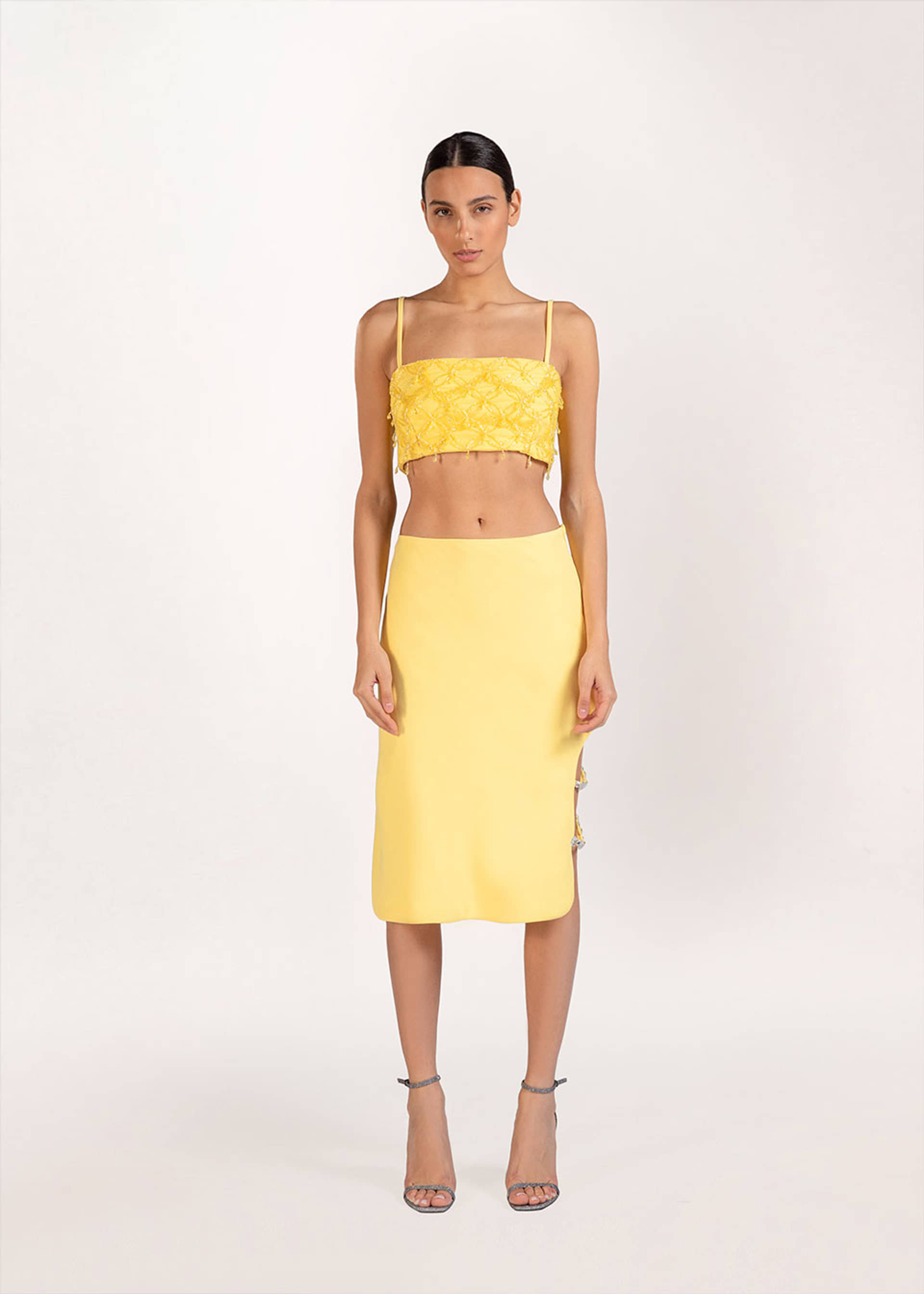 Kaia midi embellished skirt made by Monika Dimova