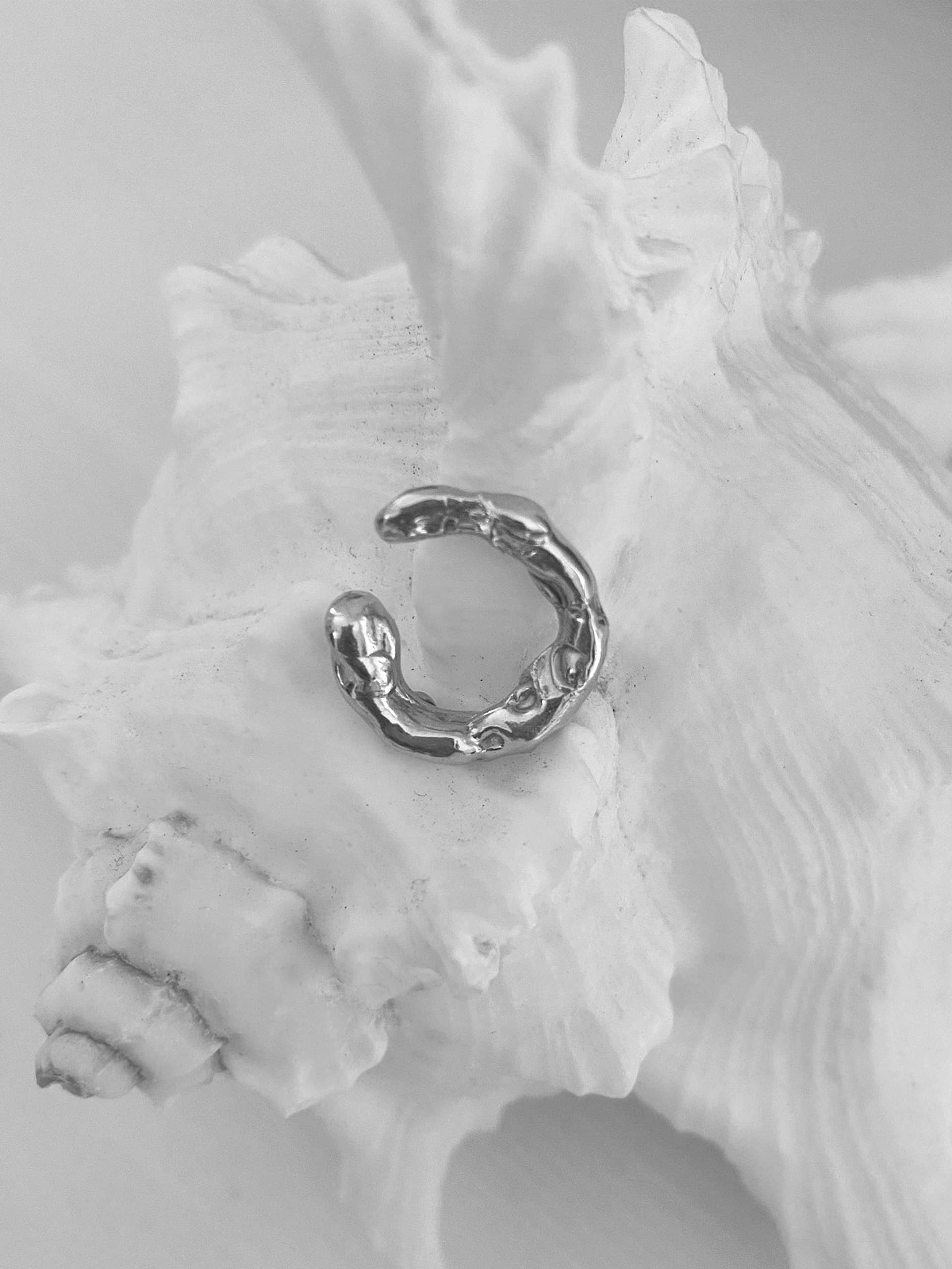 Talisman Ear Cuff Silver in Silver made by Eva Remenyi