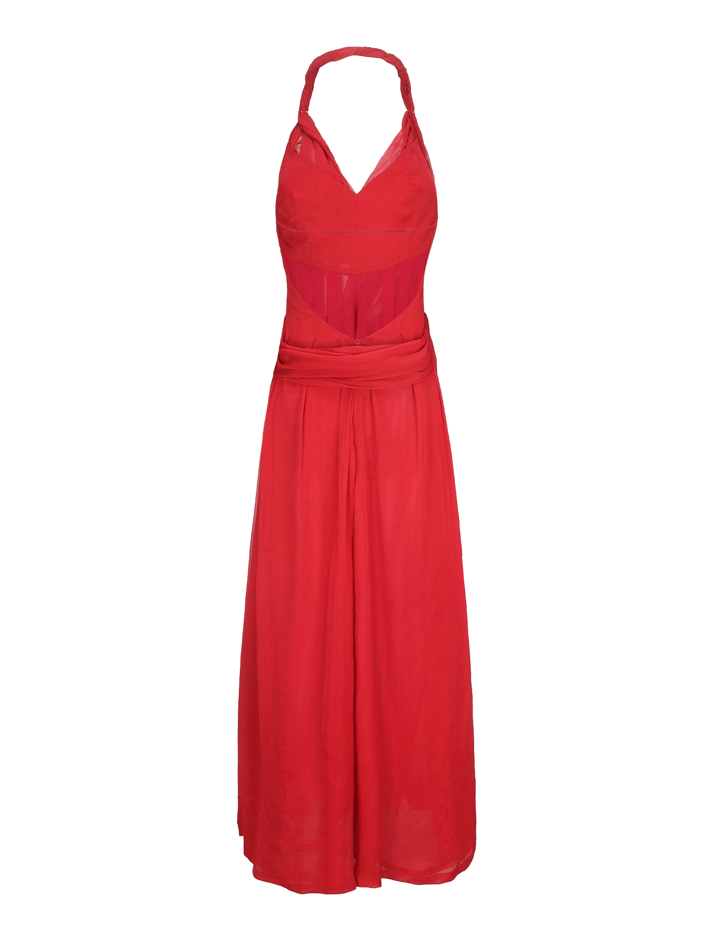 Amber Chiffon Dress (Red) made by Nana Jacqueline