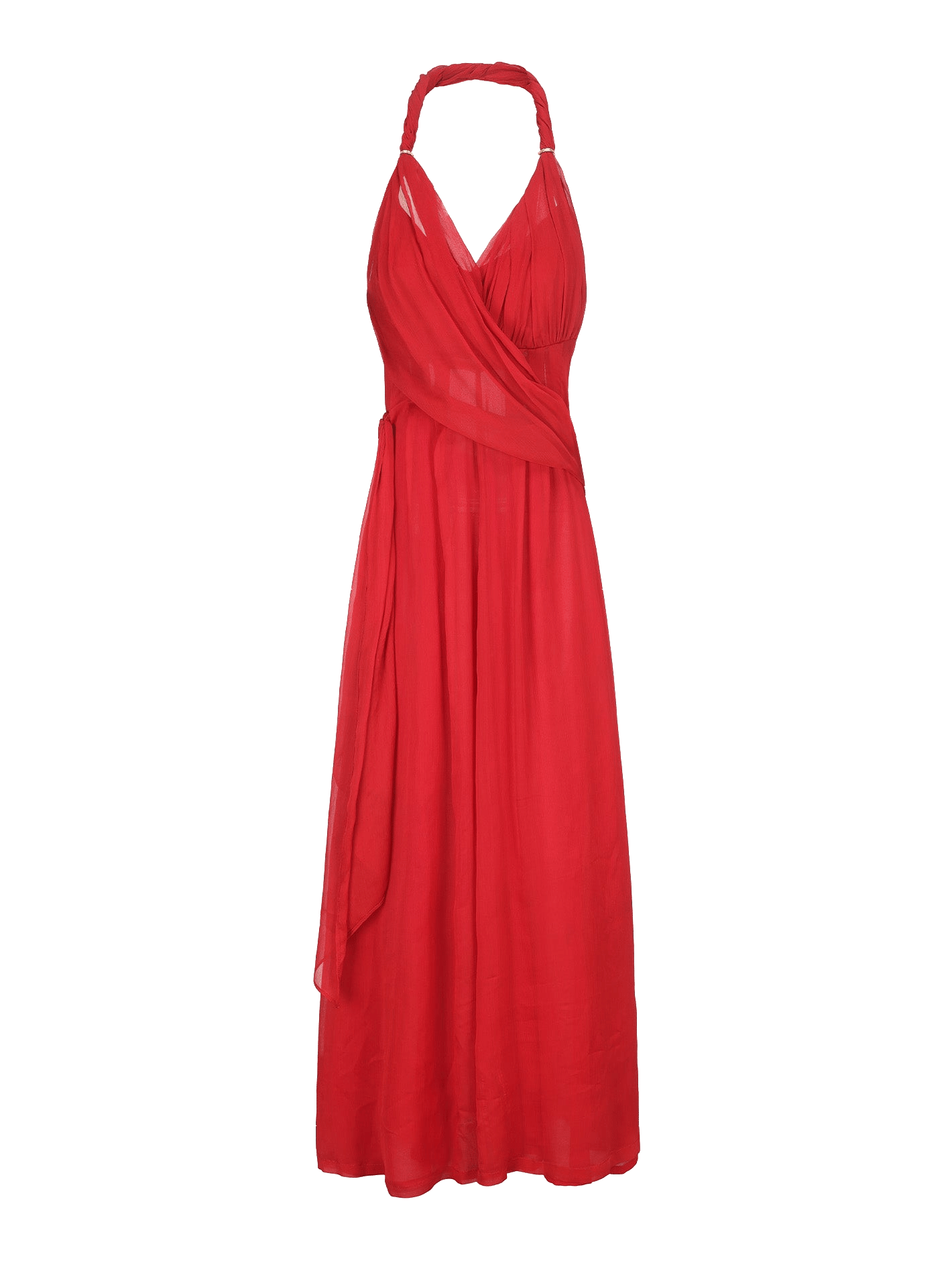 Amber Chiffon Dress (Red) made by Nana Jacqueline