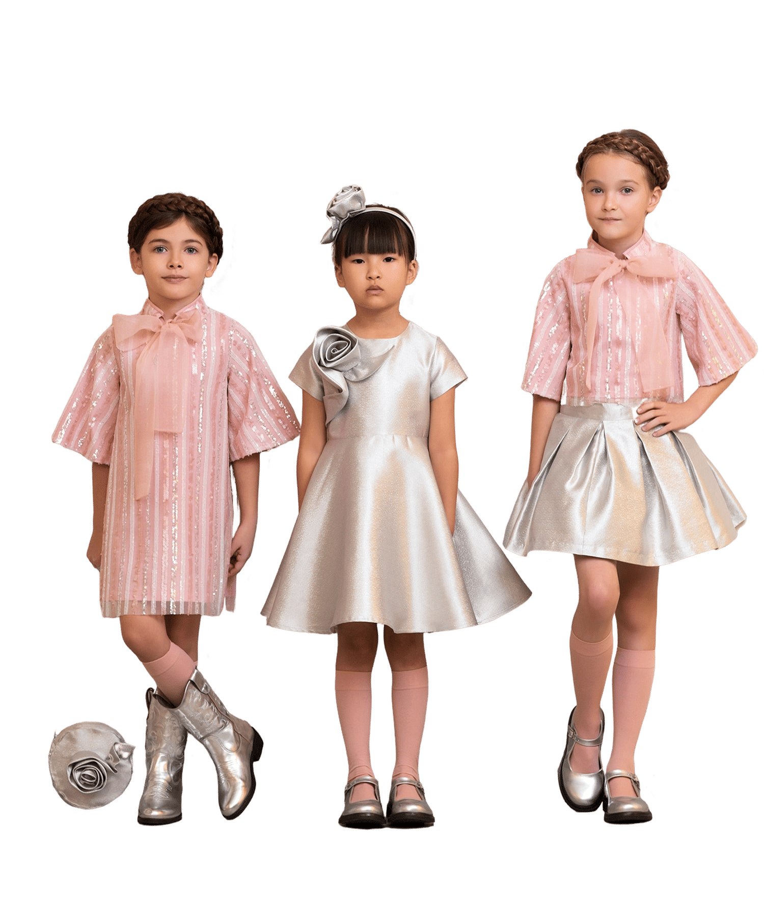 Shimmering Bow Dress made by Mama Luma